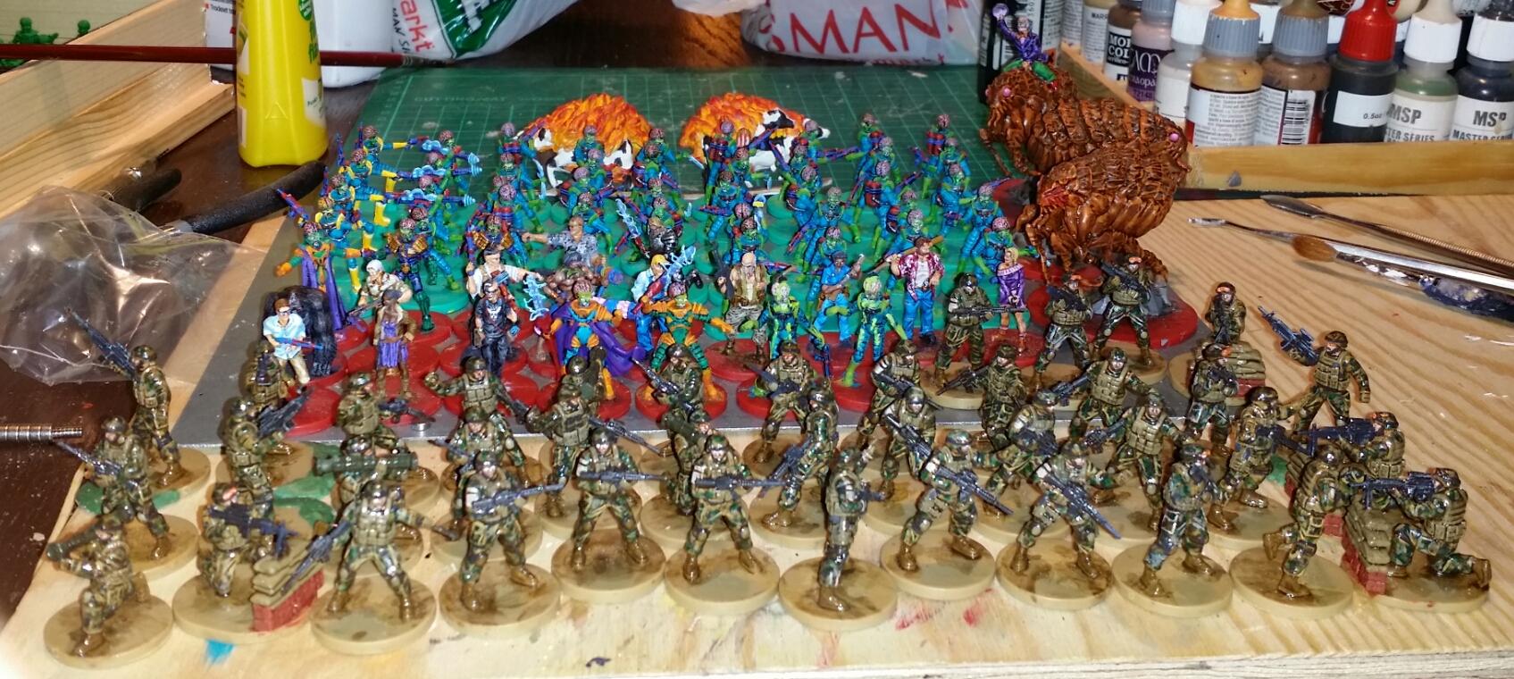 Mars Attacks, 106 painted minis, yeah