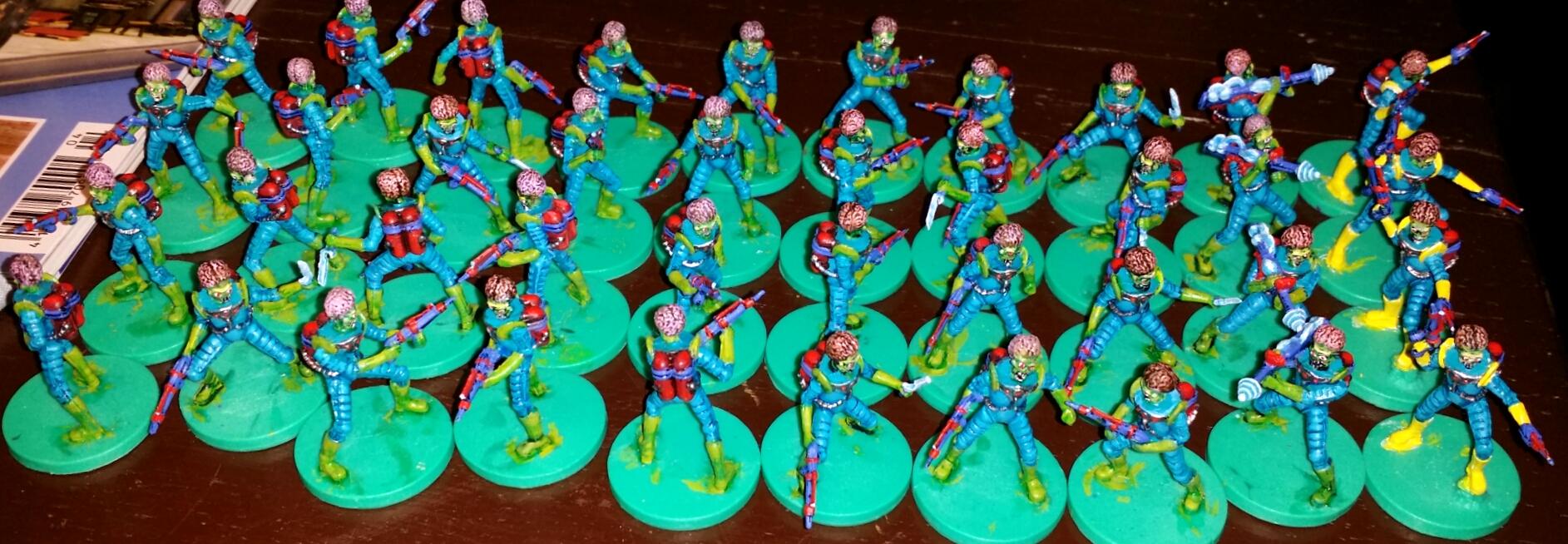 All martian grunts with leaders