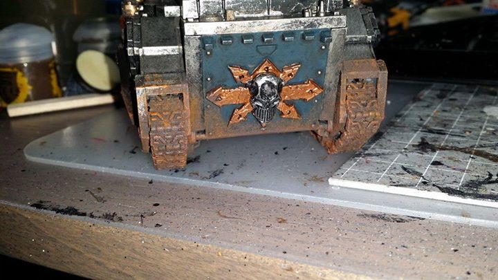 Hazard, Iron, Iron Warriors, Rust, Tank, Vindicator, Warriors, Weathered