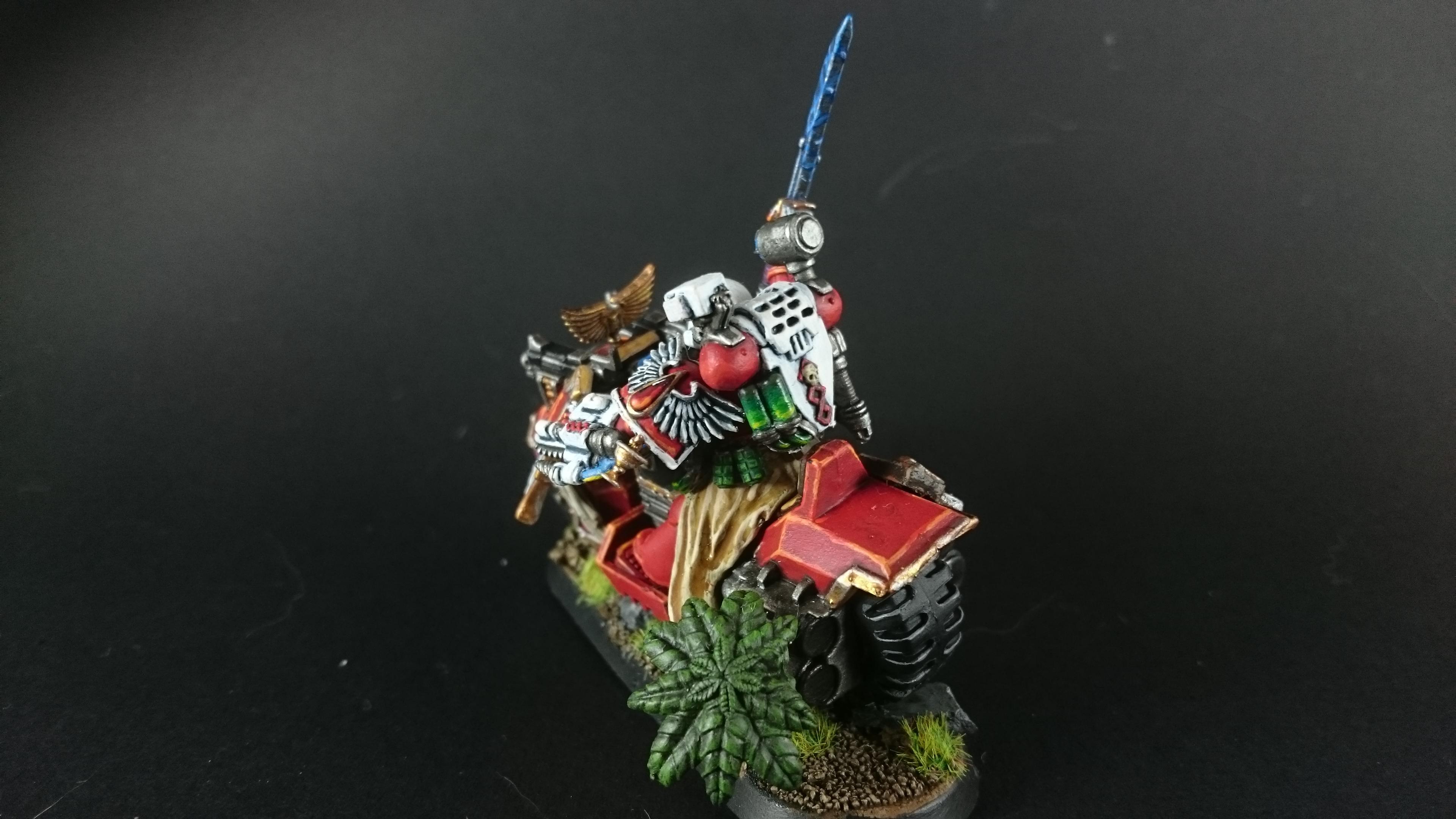 Bike, Blood Angels, Sanguinary Priest, Space Marine Bike, Space Marines