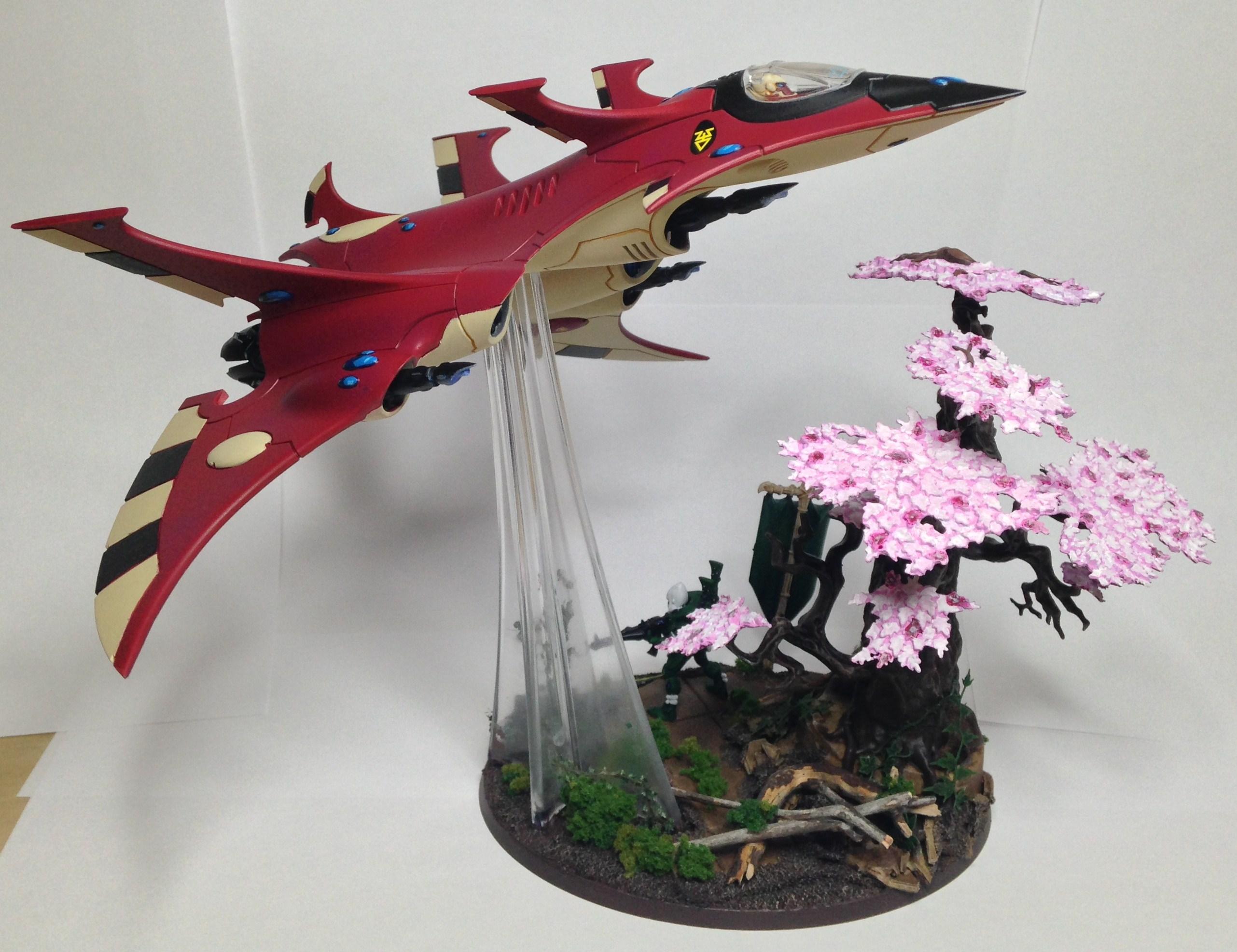 Crimson, Eldar, Flyer, Hunter, Sakura, Trees