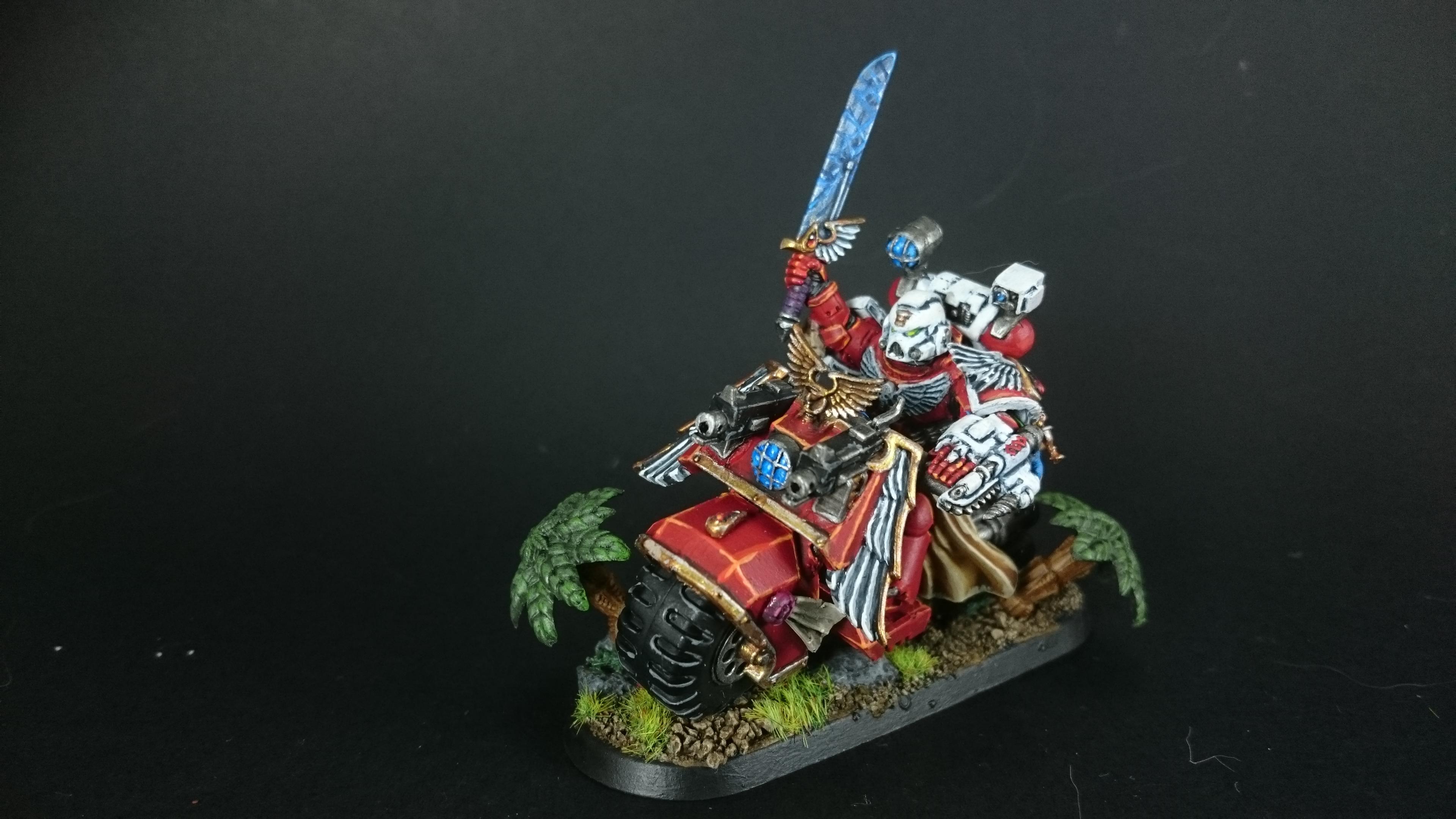Bike, Blood Angels, Sanguinary Priest, Space Marine Bike, Space Marines
