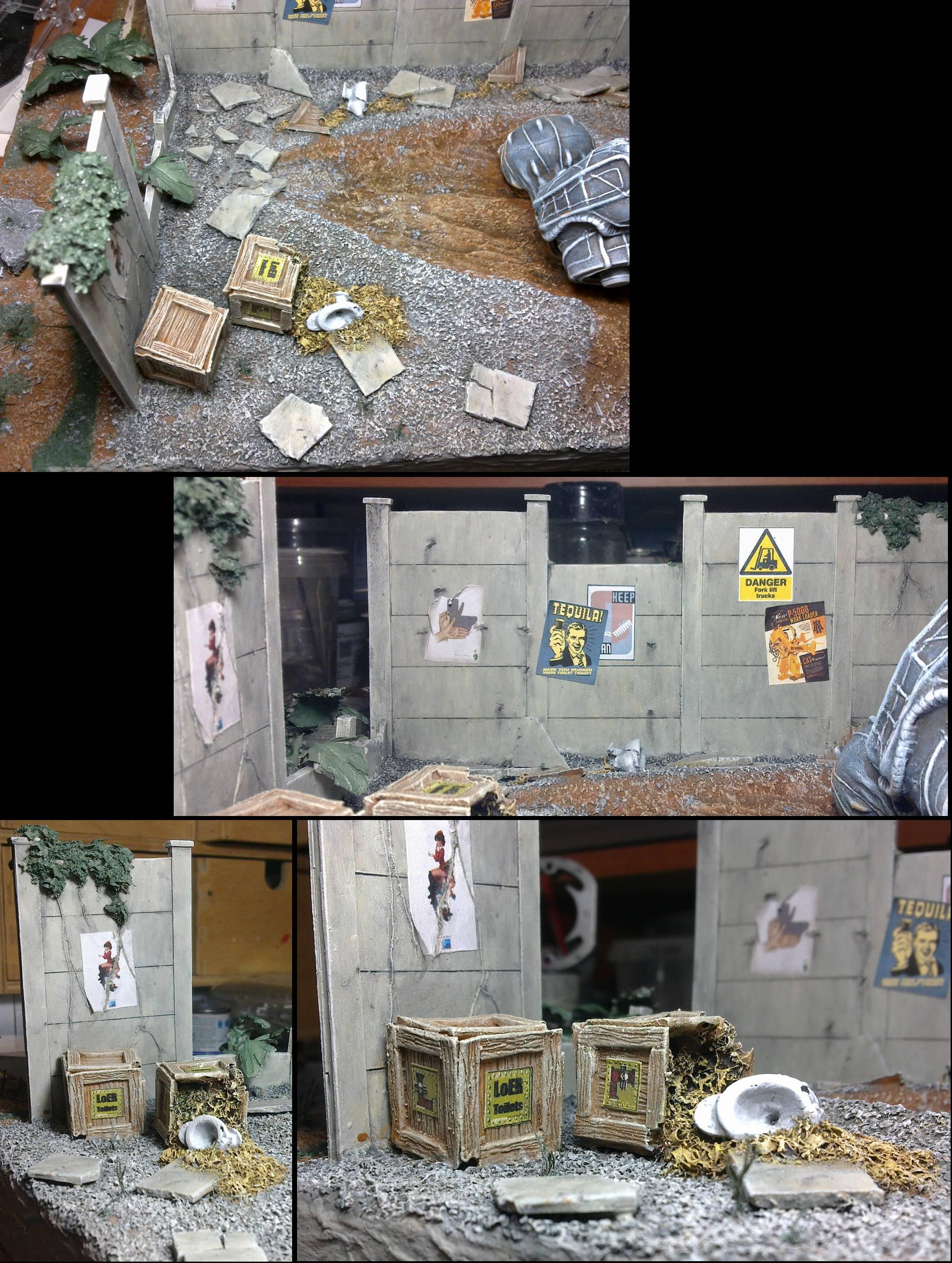 UFO crash pip 8; adding posters (pre-weathering)