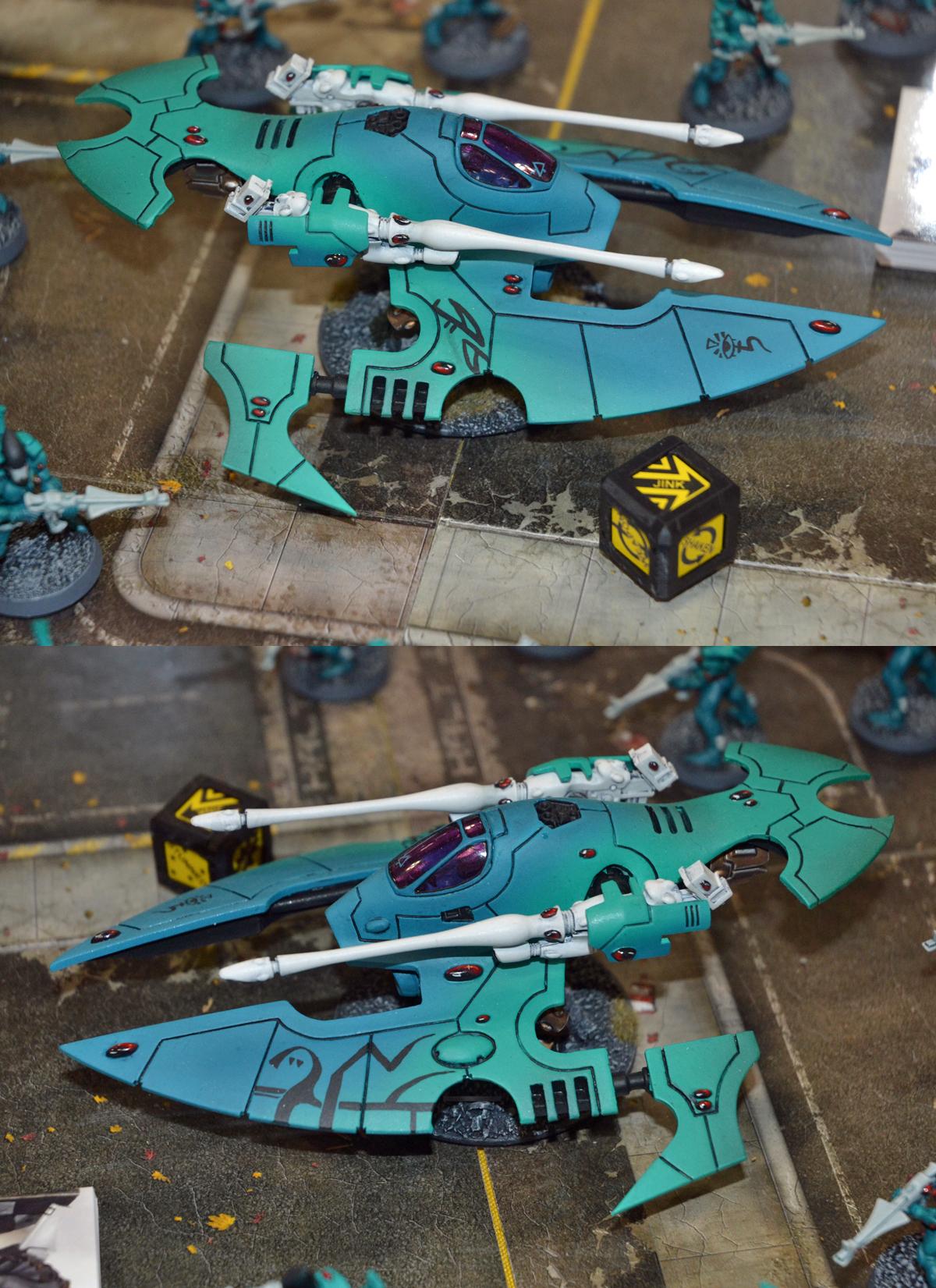 ModCube with Ramos Asura eldar skimmer