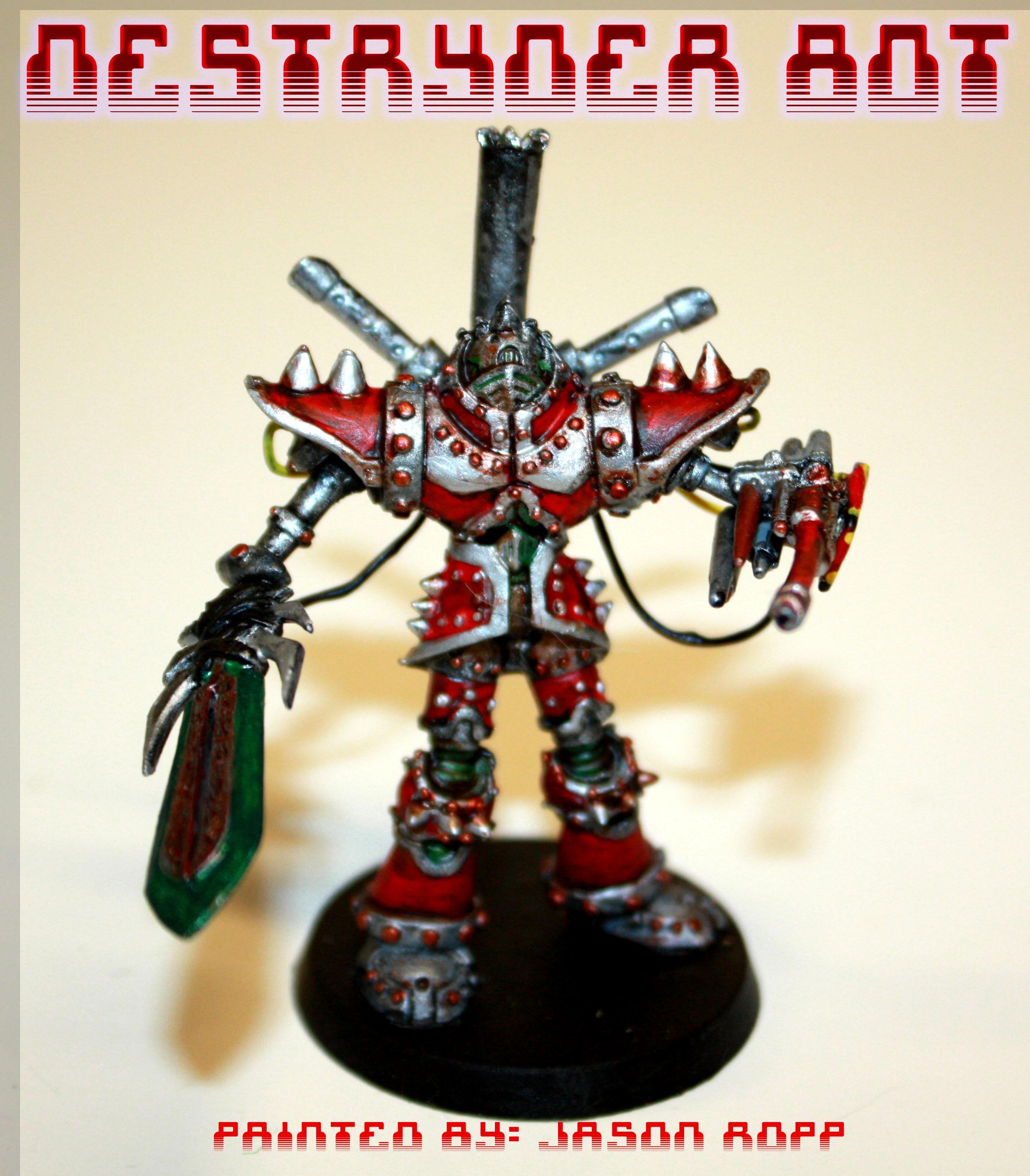 Destroyer Bot, Mage Knight, Mech, Miniature, Necromunda, Robot, Robots, Wargame, Warhammer 40,000, Warhammer Fantasy