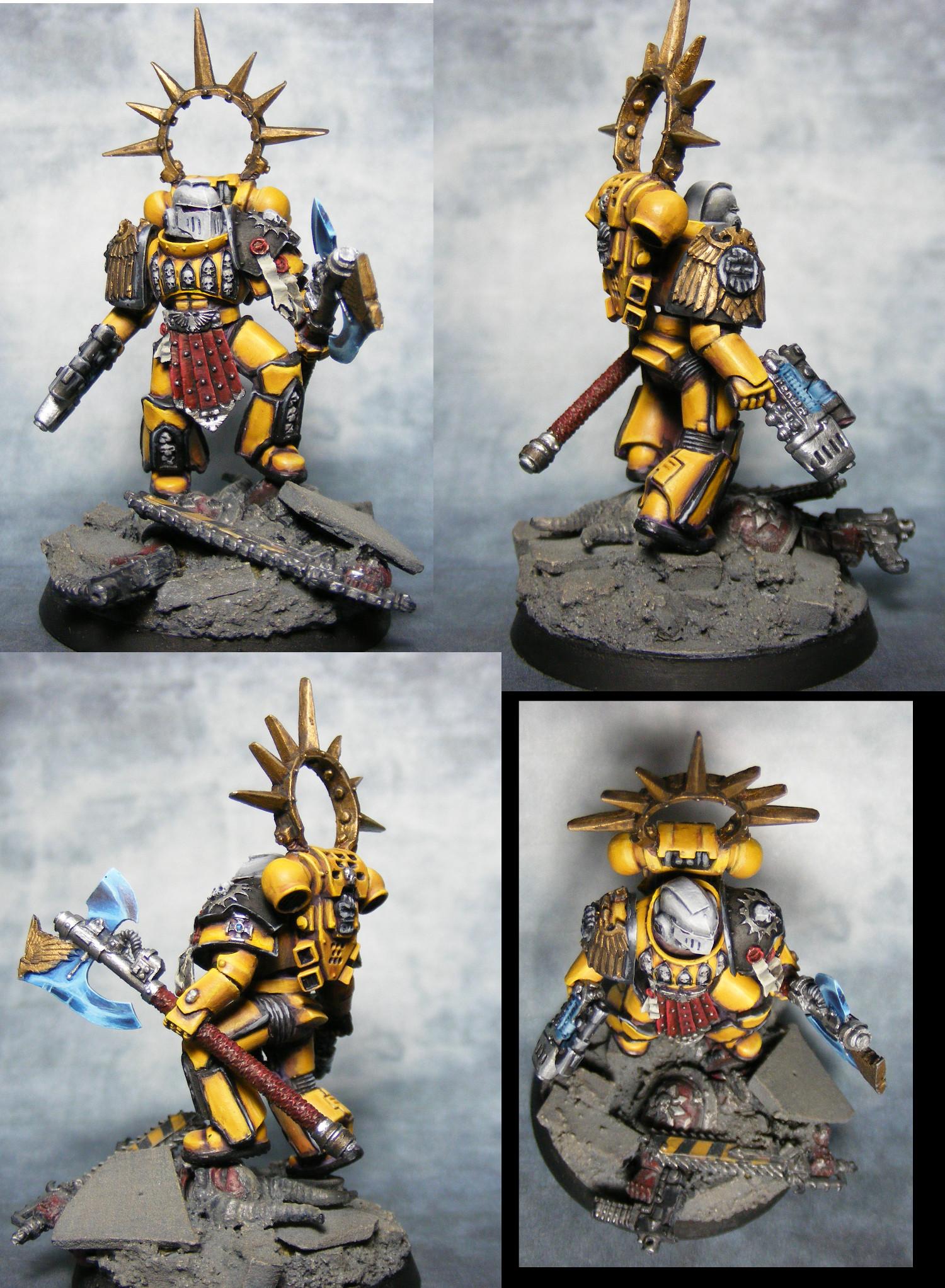Captain, Imperial Fists, Space Marines, Warhammer 40,000