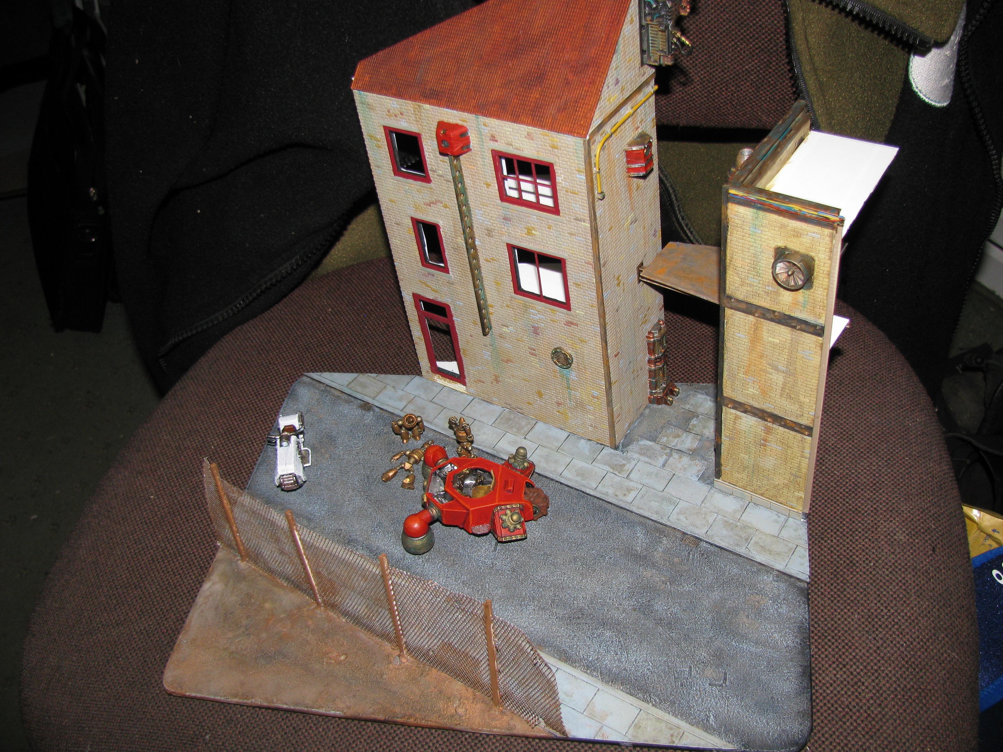 Accident, Automaton, Buildings, Conversion, Diorama, Mecha, Scratch Build, Steam-punk