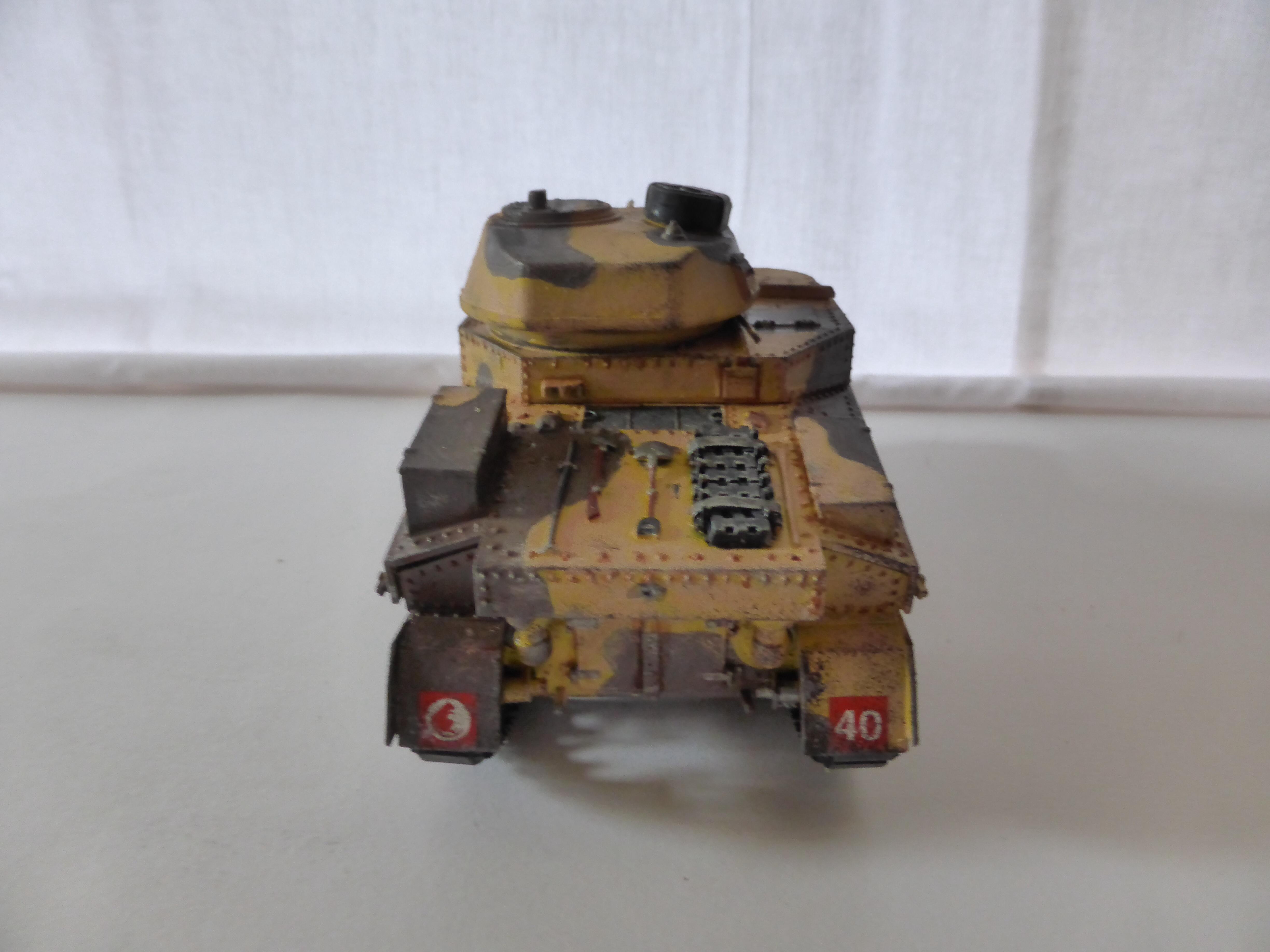 M3 Grant/Lee WW2 tank desert diorama