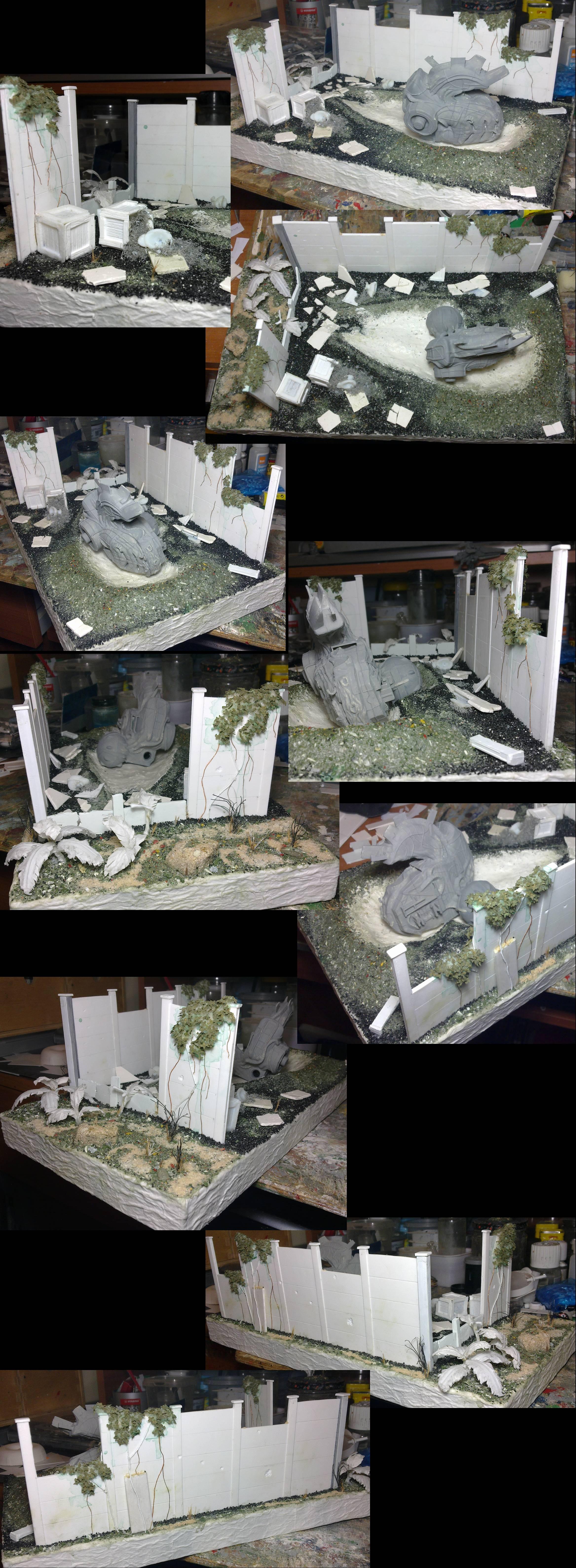 UFO crash wip 17; ready for paint..