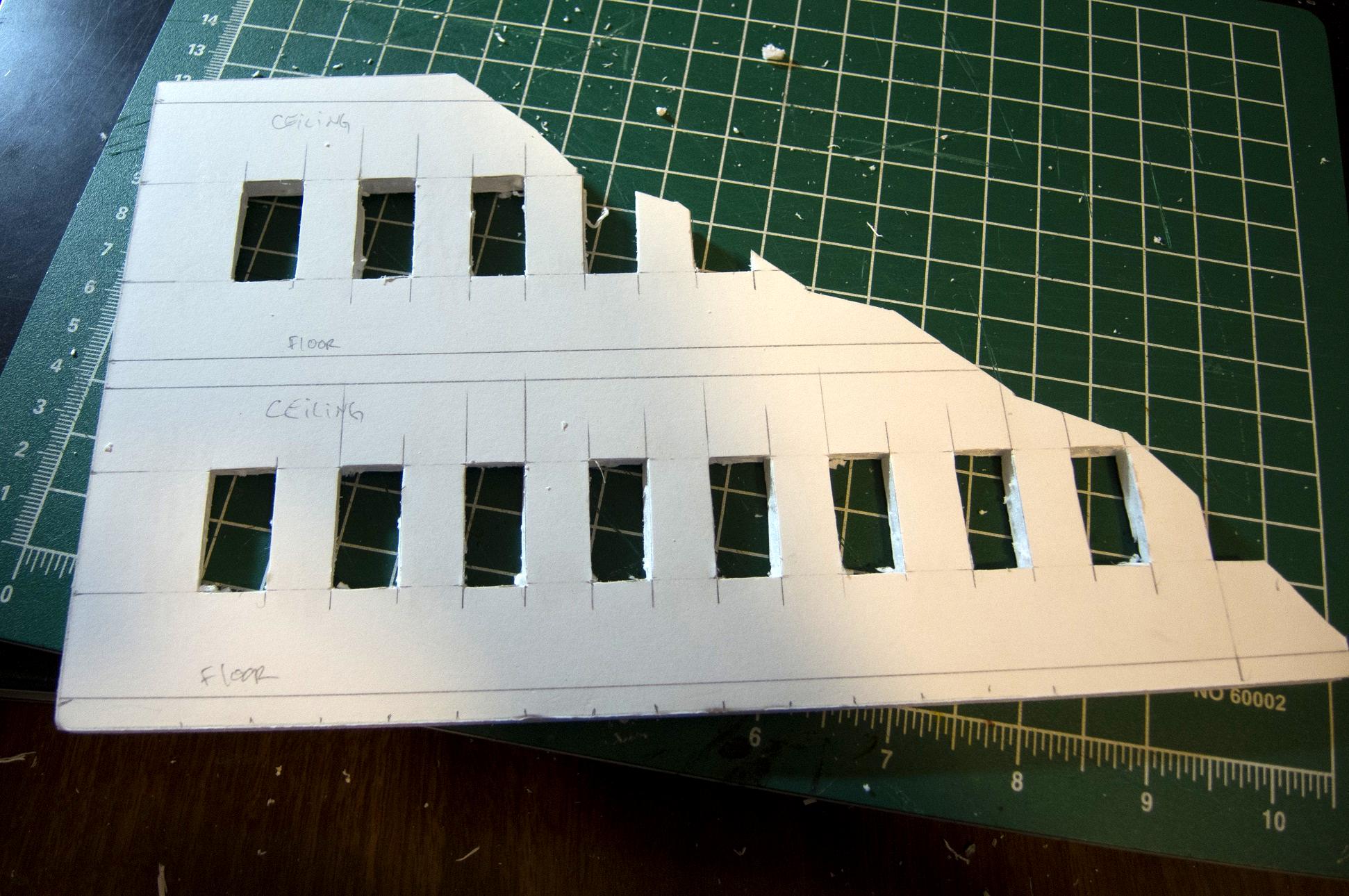 Advanced, Basic, Buildings, Foamcore, Infinity, N3, Rags To Riches, Terrain, Tutorial, Waaazag, Warhammer 40,000, Work In Progress