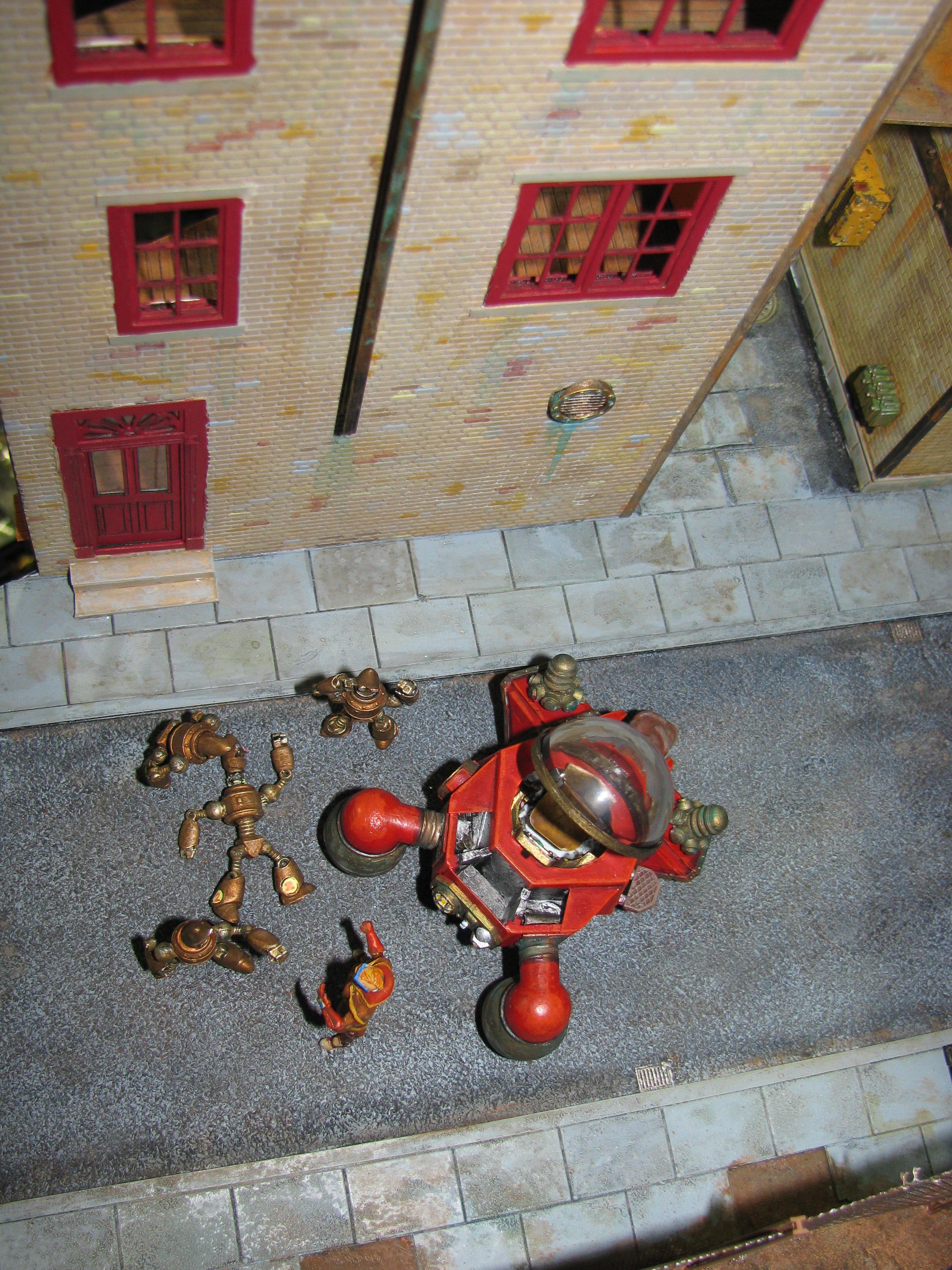 Accident, Automata, Competition, Diorama, League, Rivets, Robots, Steampunk
