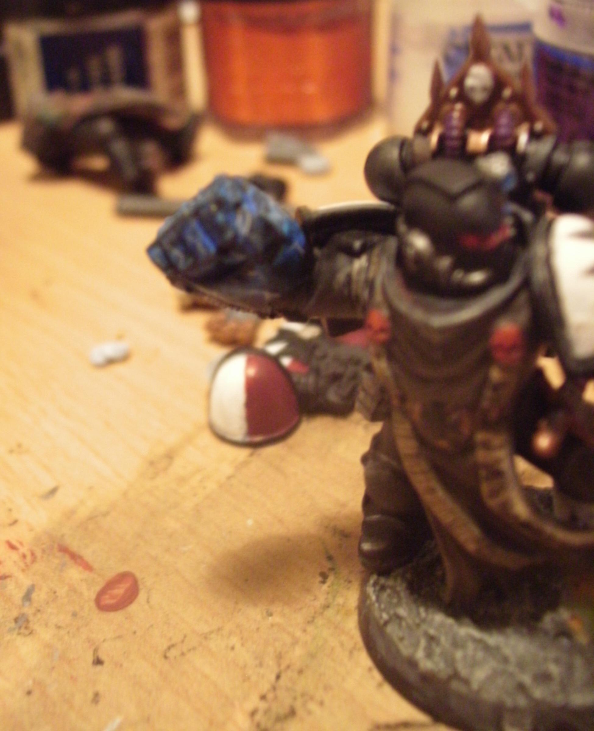 Closer view of power fist