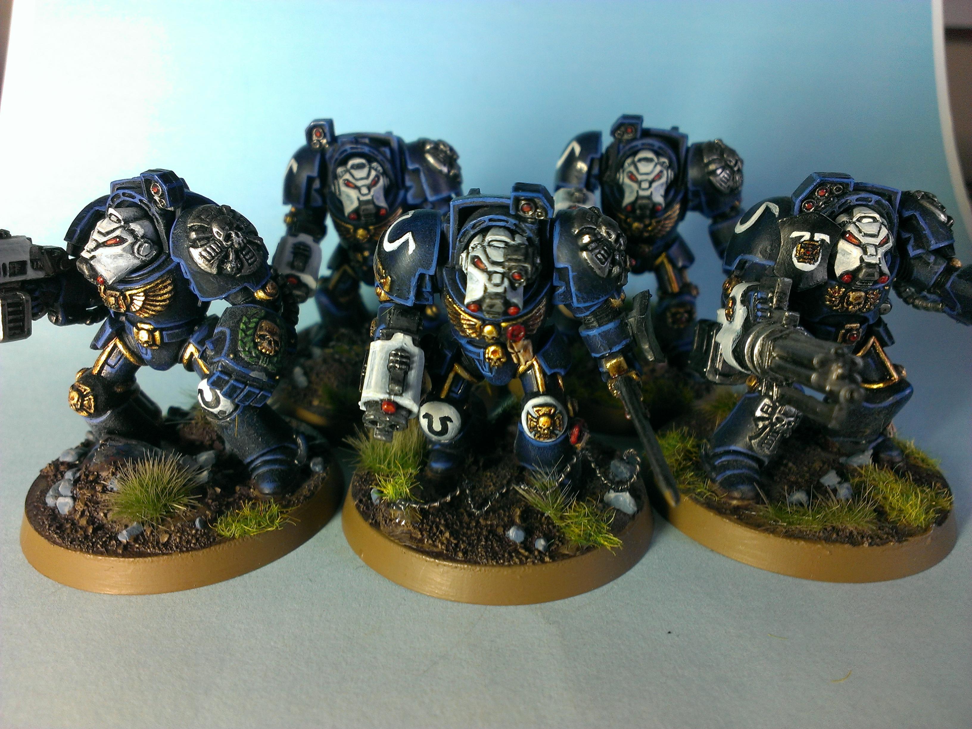Space Marines, Terminator Armor, Ultramarines