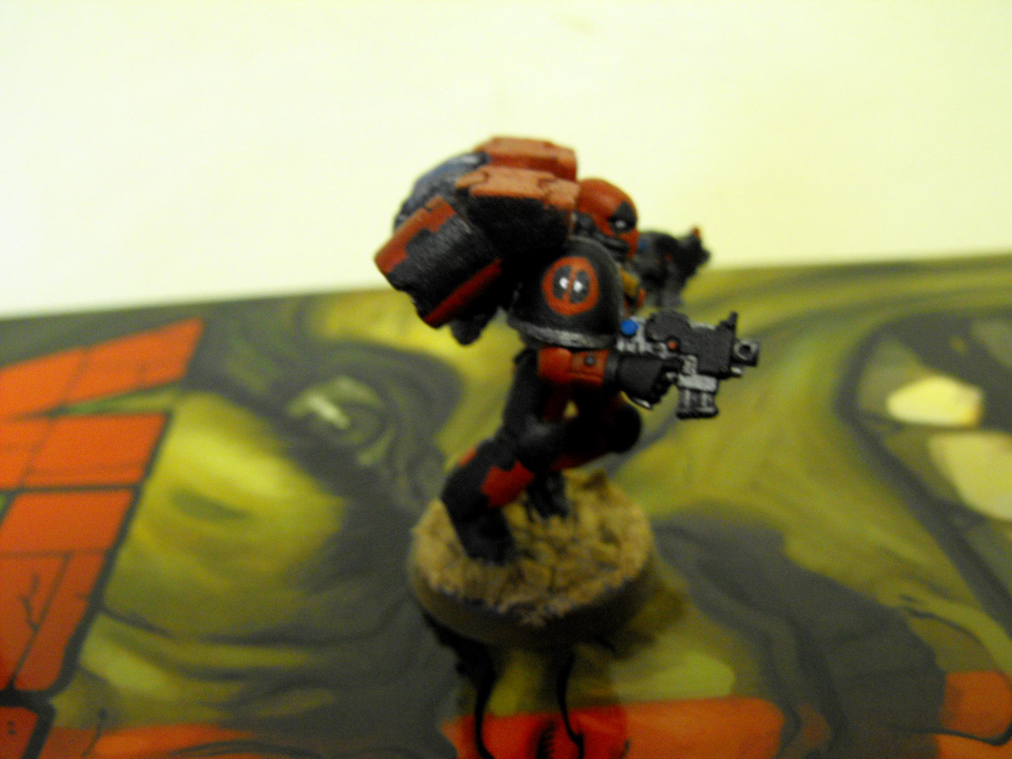 Deadpool Marvel, deadpool marind shoulder