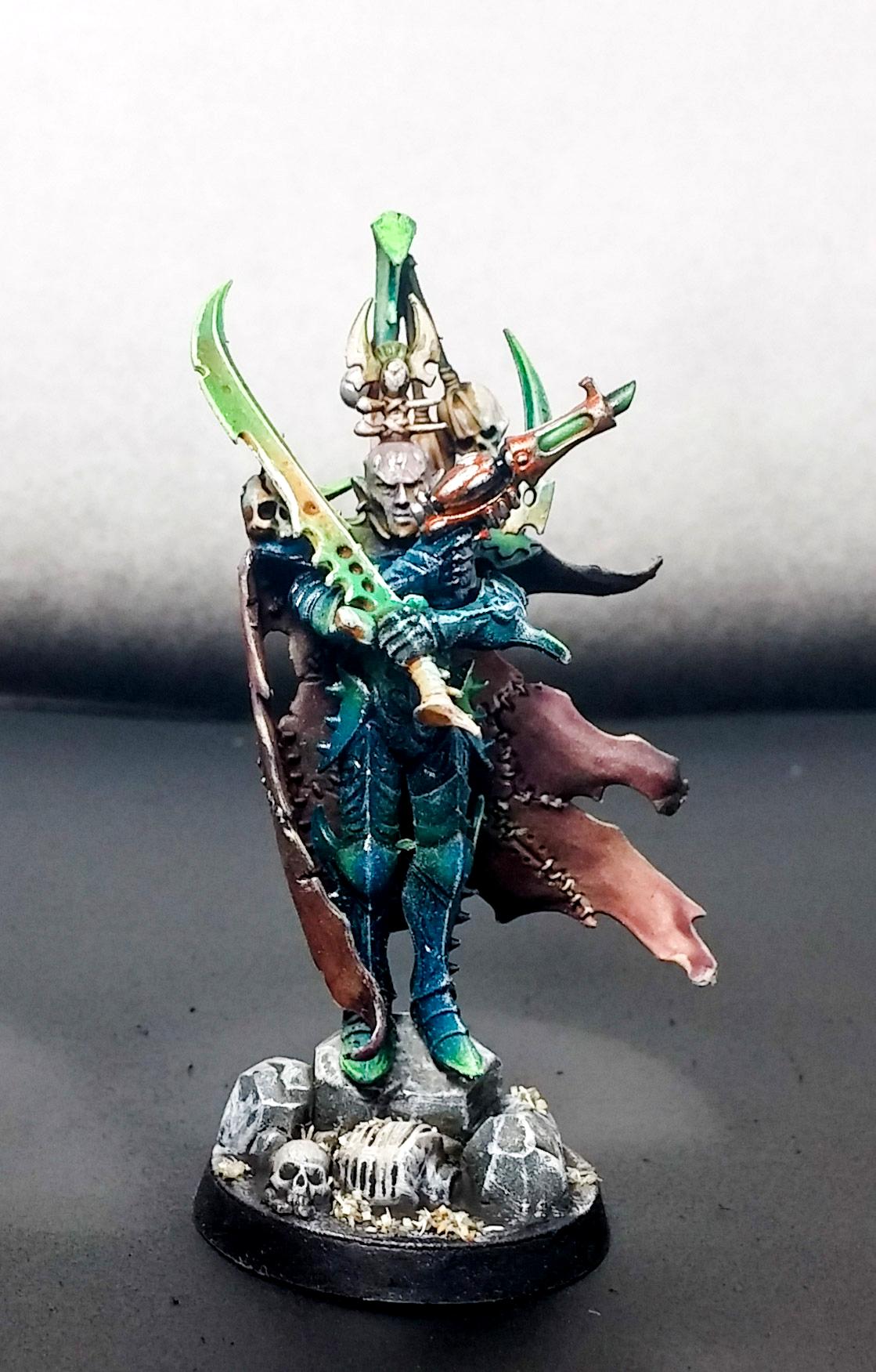 Archon, Bone, Character, Commission, Dark, Dark Eldar, Eldar, Green, Headquarters, Skin