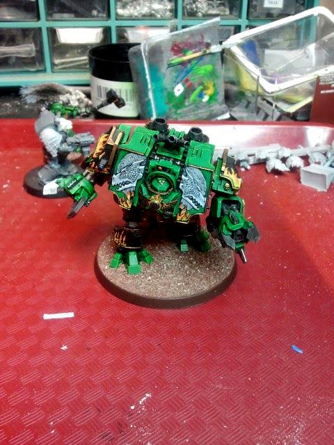 Ashmantle, Dreadnought, Salamanders, Space Marines, Vehicle, Warhammer 40,000