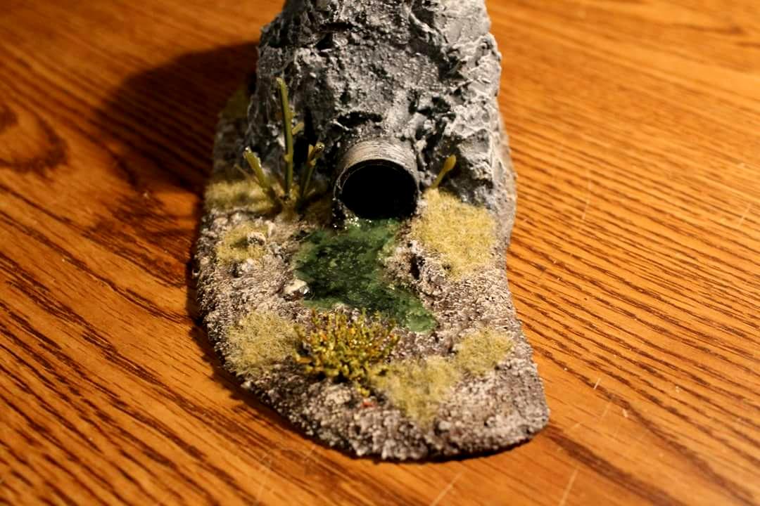 Drain, Liquid, Ooze, Pipe, Rock, Terrain, Toxic, Warhammer 40,000, Warhammer Fantasy, Warmachine