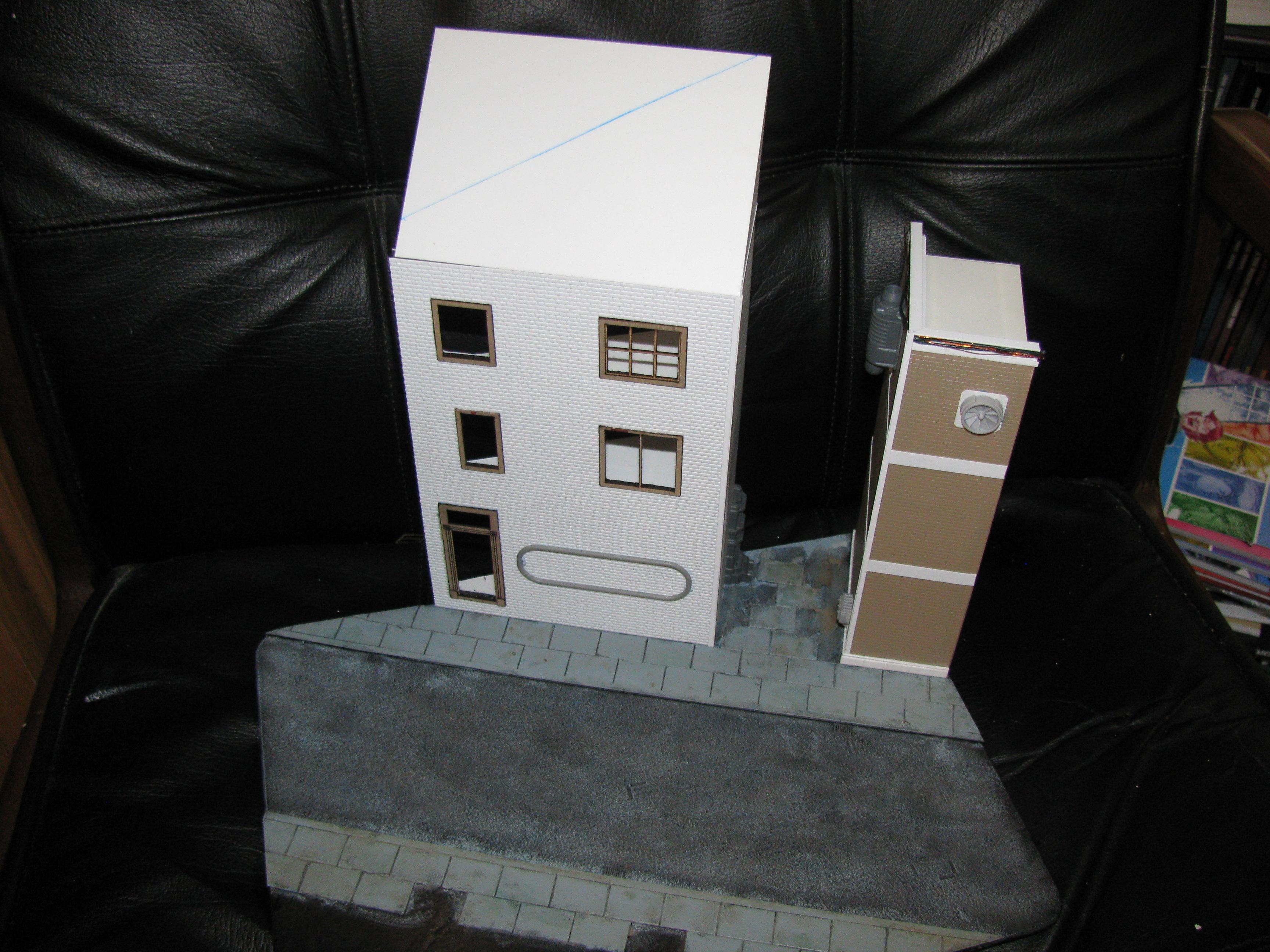 Accident, Automaton, Buildings, Conversion, Diorama, Mecha, Scratch Build, Steam-punk