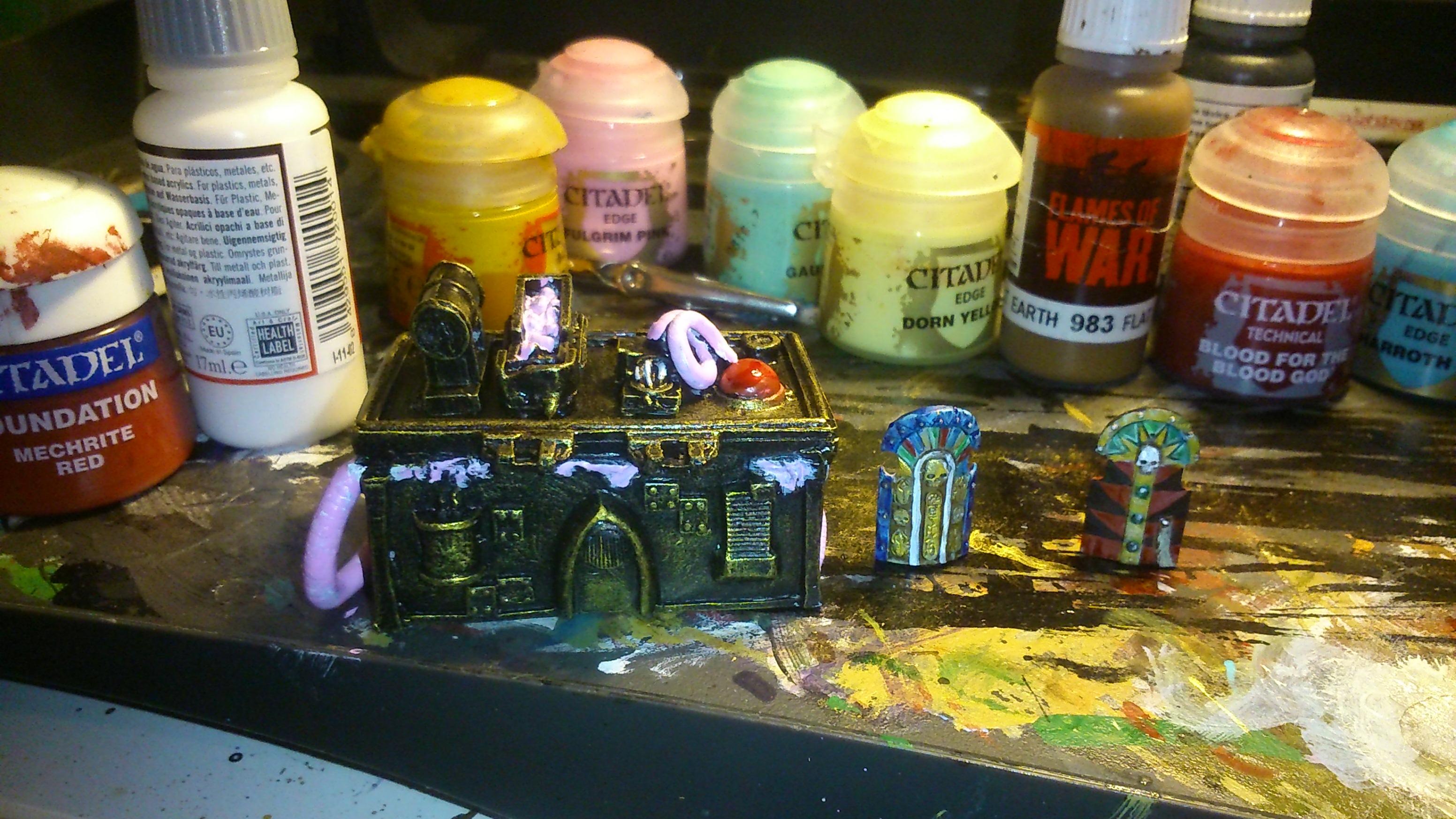 Altar and hidey holes WIPs