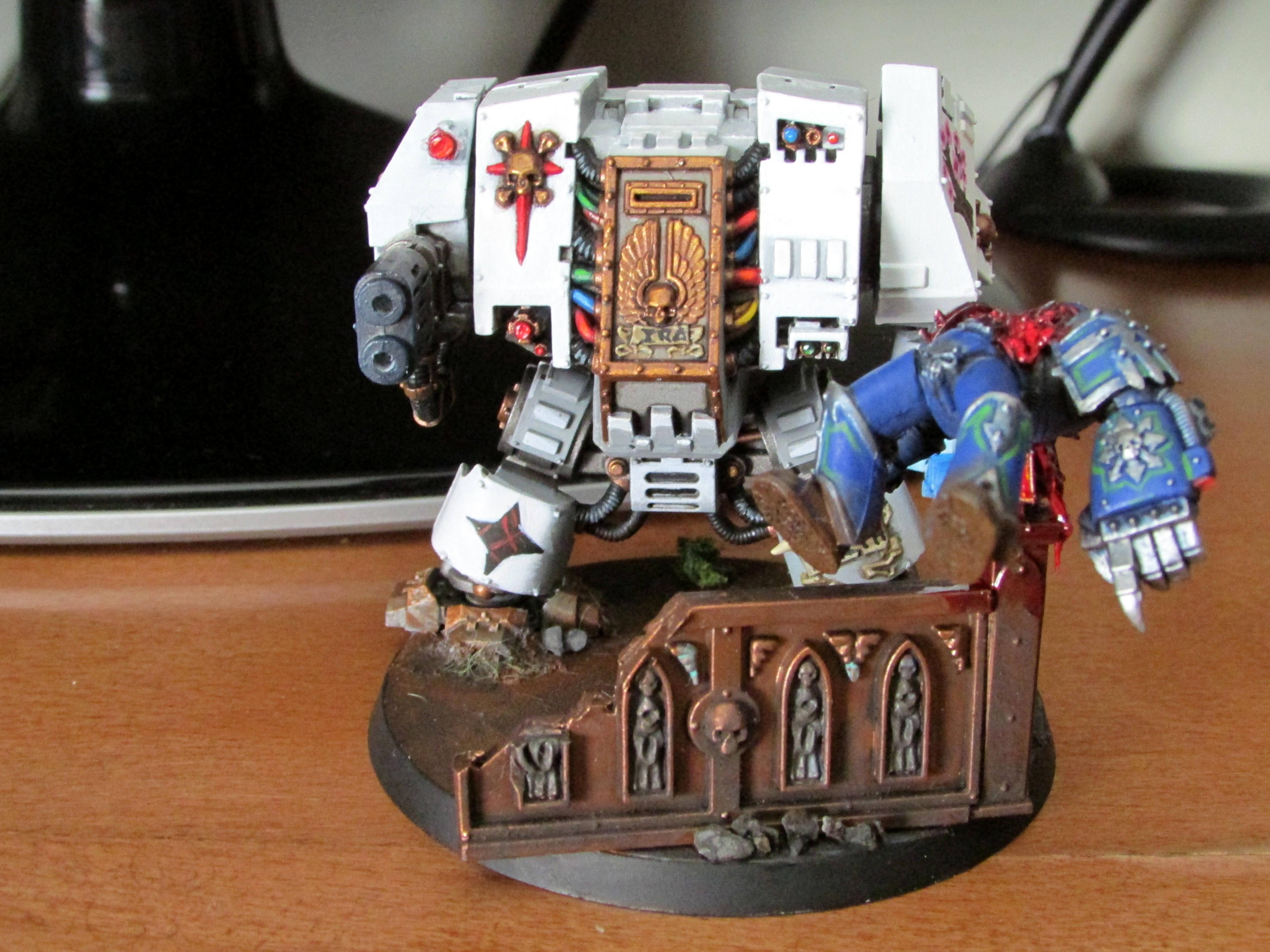 Alpha Legion, Dreadnought, Space Marines, Warhammer 40,000, White
