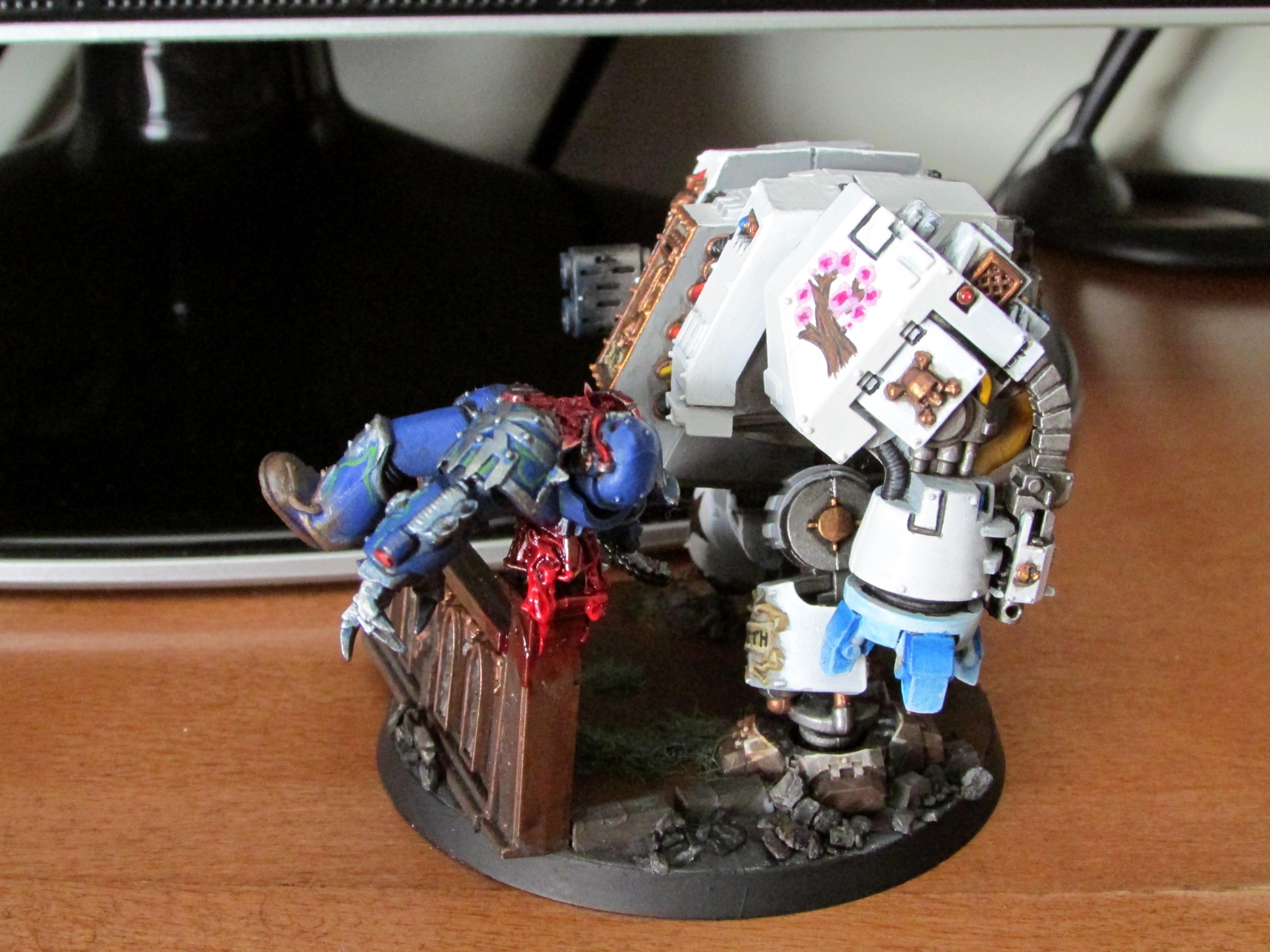Alpha Legion, Dreadnought, Space Marines, Warhammer 40,000, White
