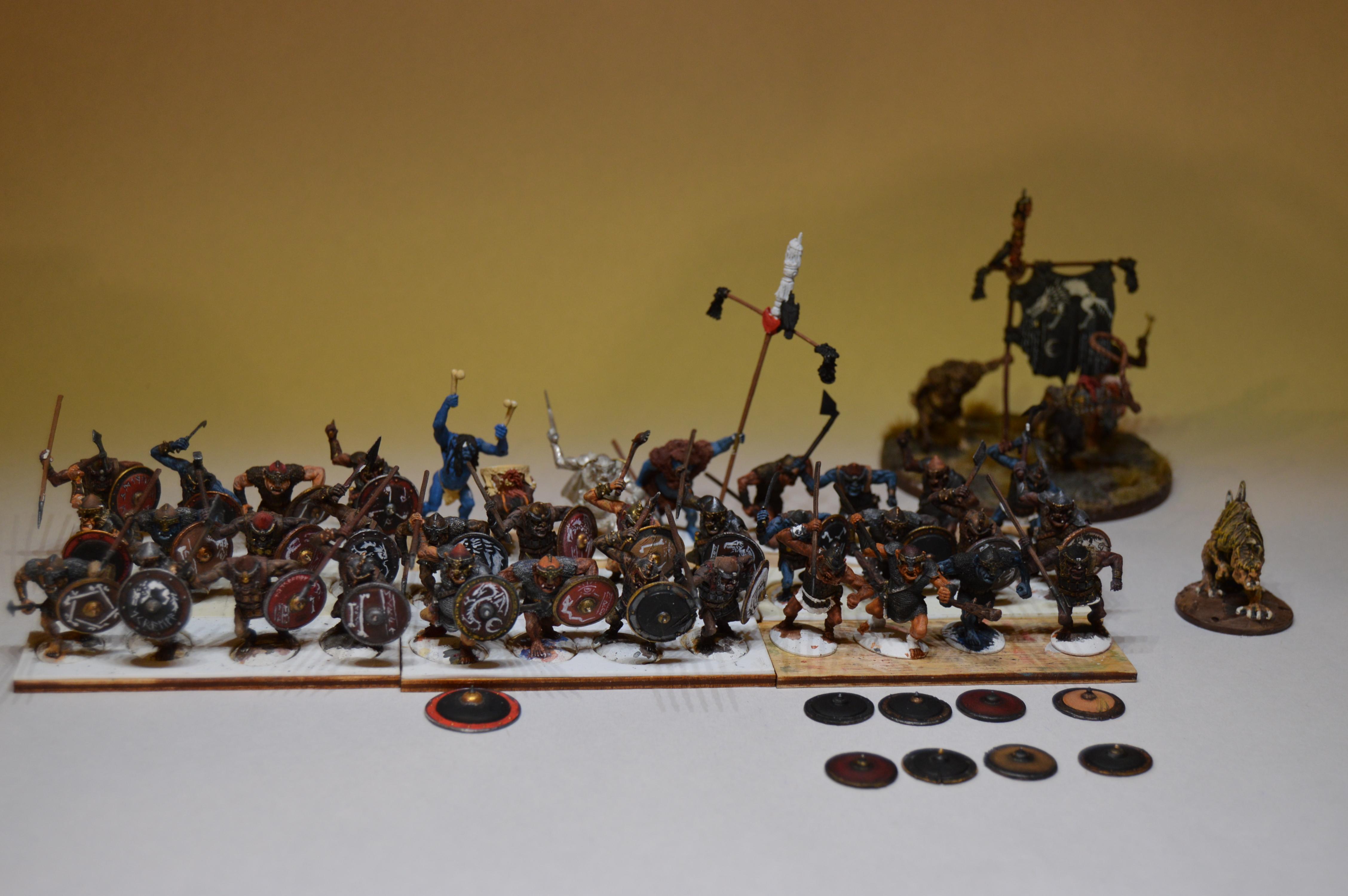 Hithaeglir Heavy Greater Goblins from slightly above