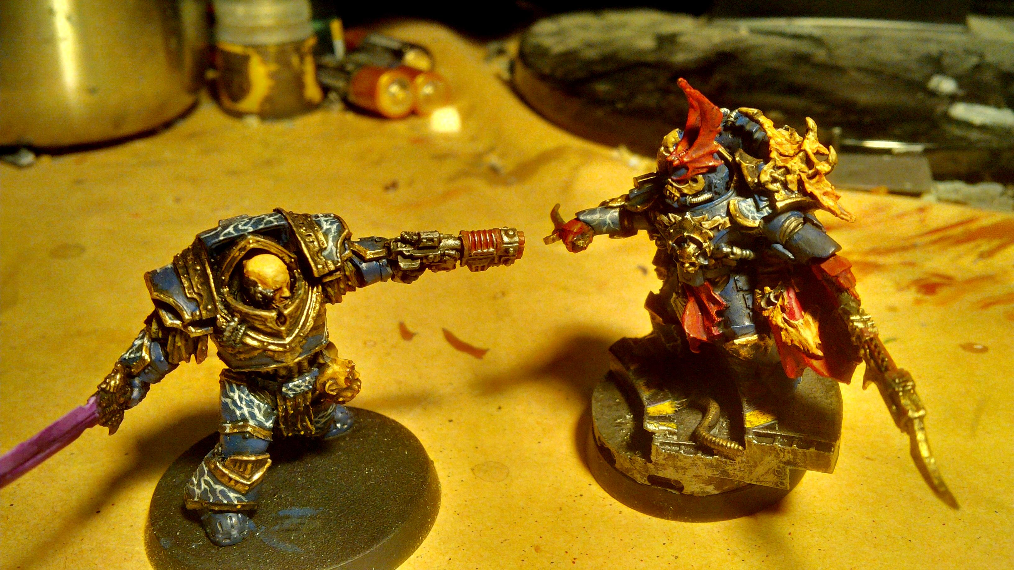 30k, Blending, Blue, Gold, Horus Heresy, Lightning, Night Lord, Praetor, Purple, Sevetar, Skull