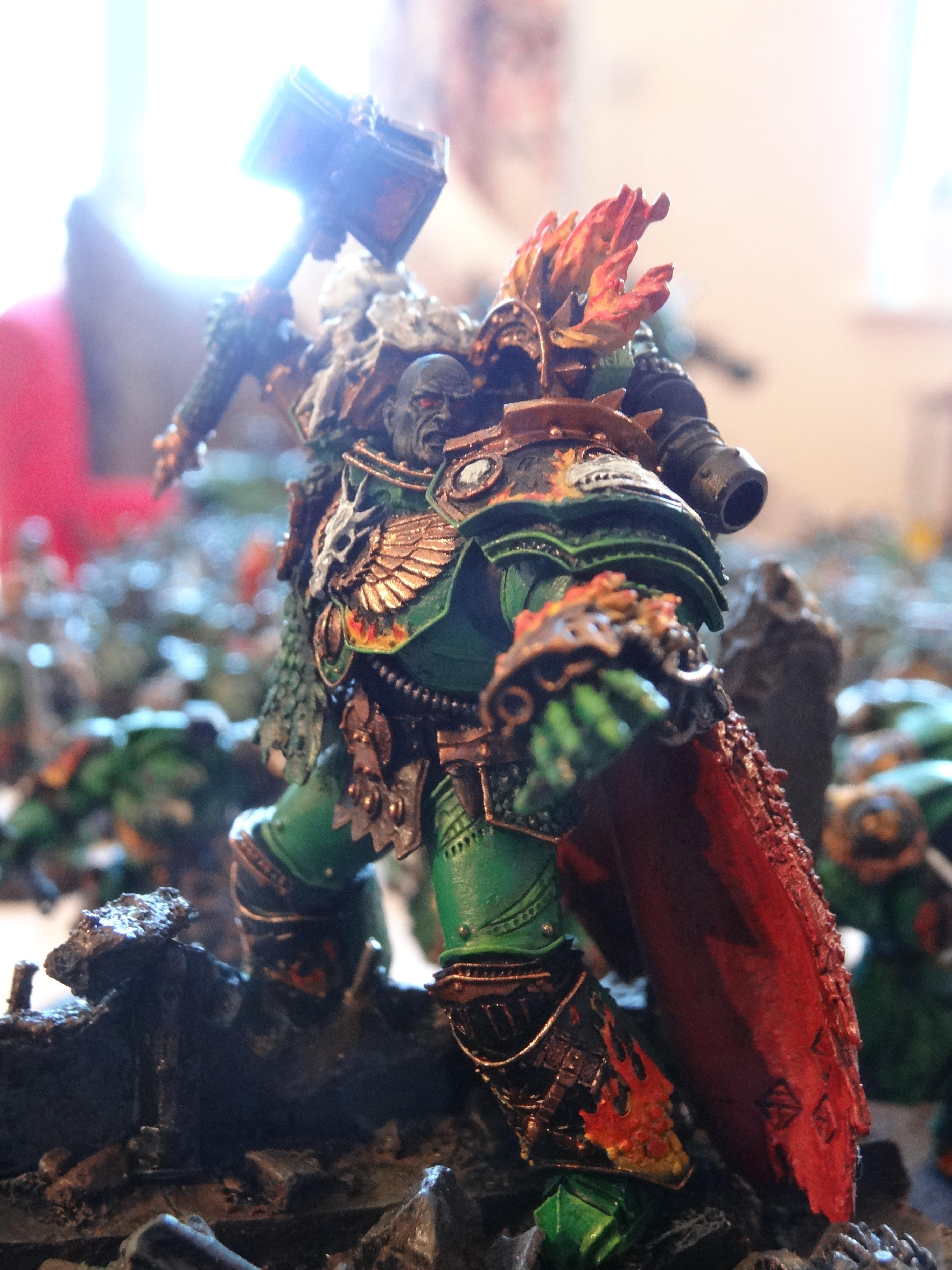 Primarch Vulkan, Salamander, lens flare from window accidental but like'd the effect!