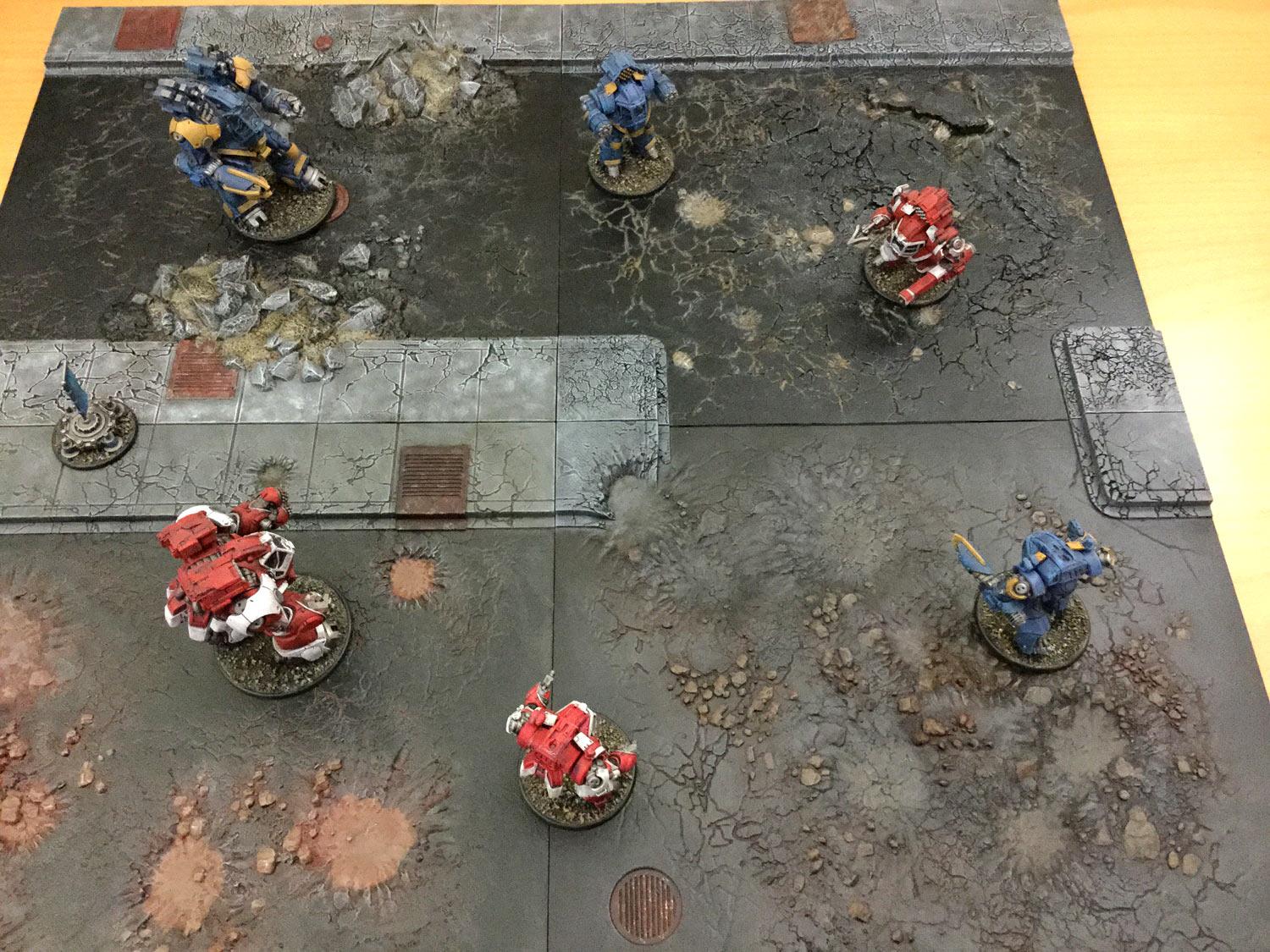 First 4 tiles with mechs