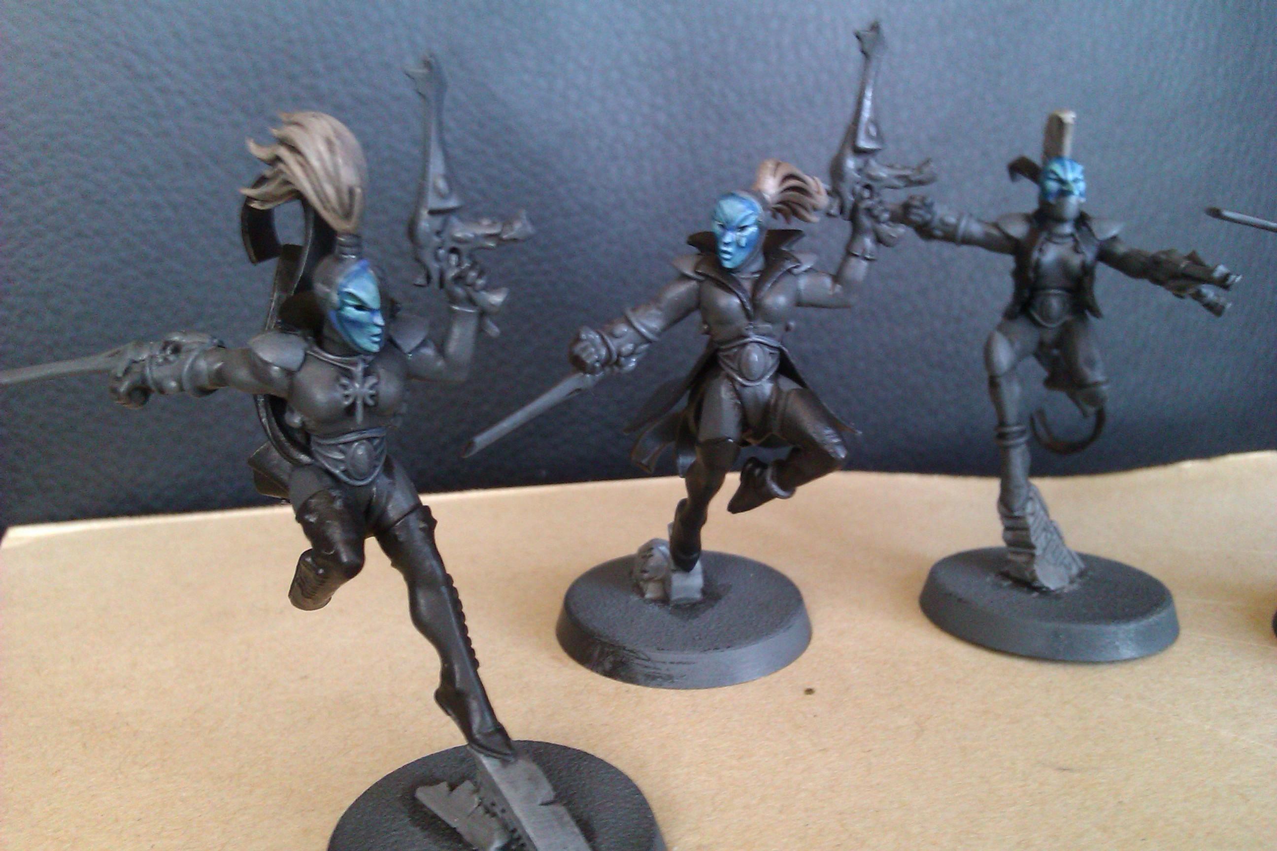 Eldar, Greyscale, Harlequins, Warhammer 40,000