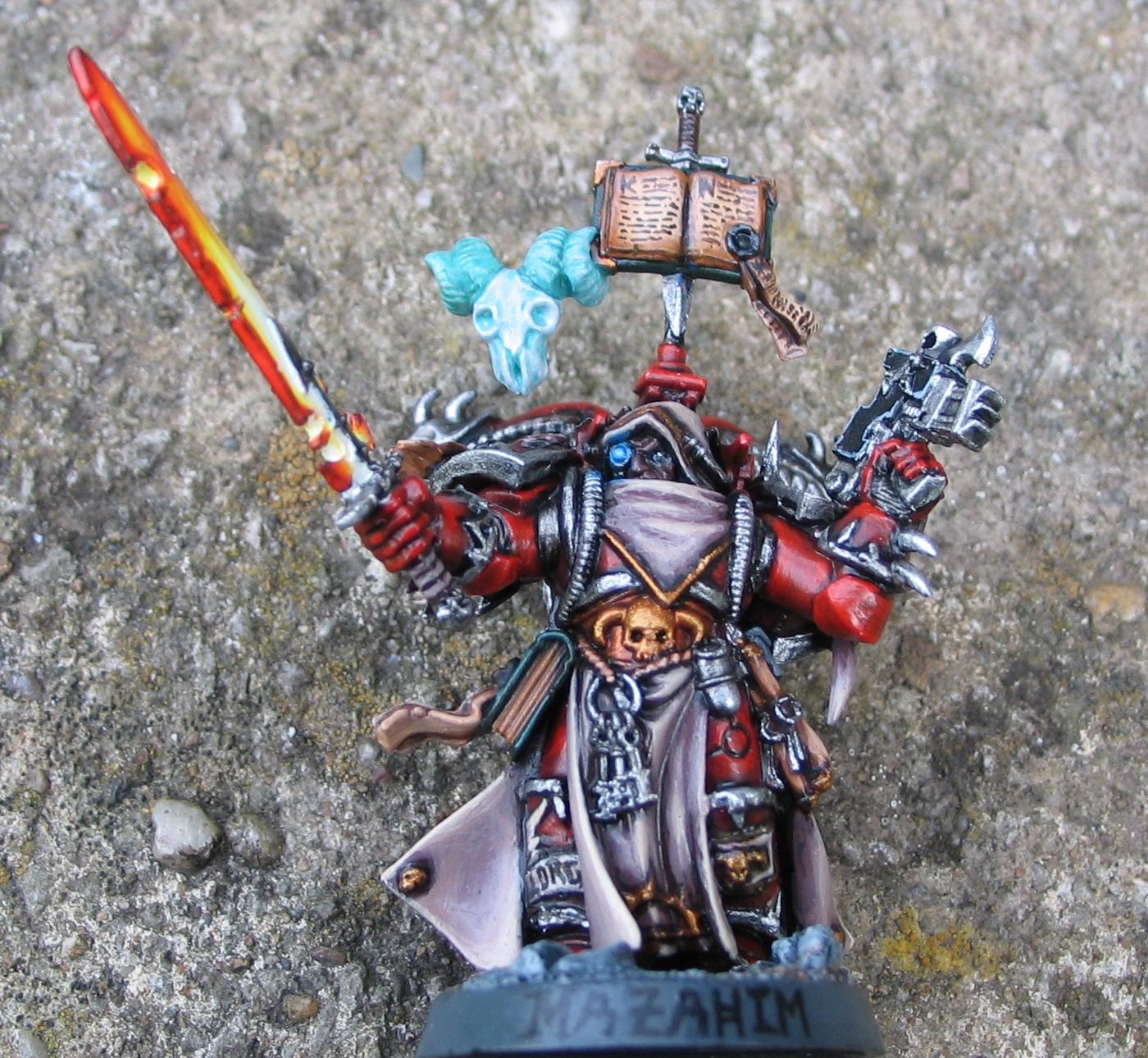 Chaos, Chaos Space Marines, Conversion, Daemonologist, Dark Vengeance, Sorcerer, Word Bearers