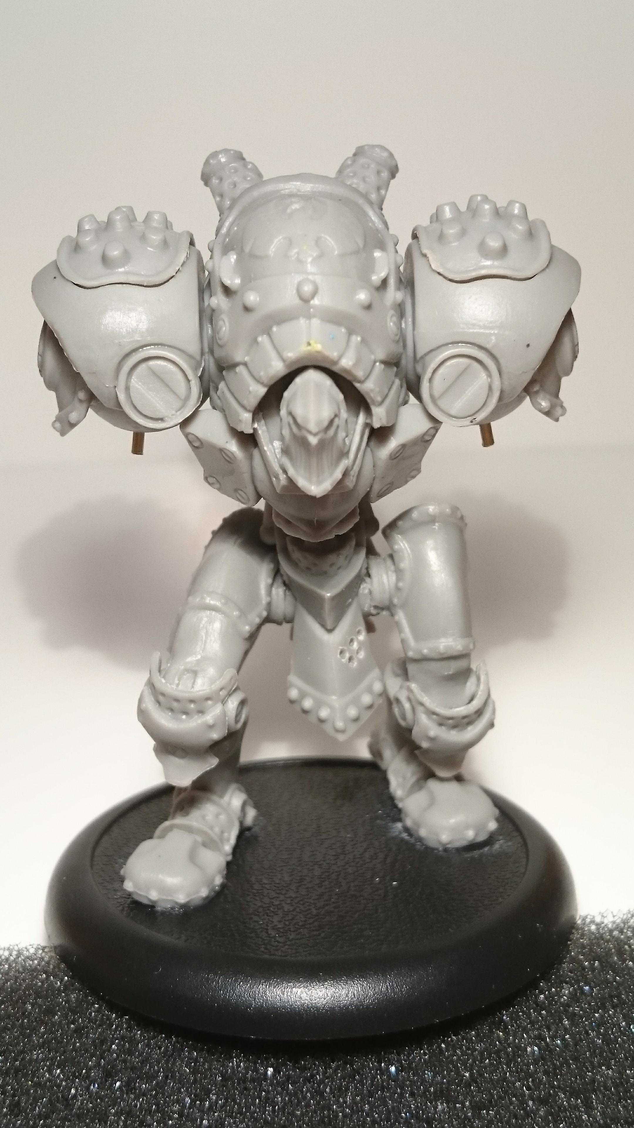 The heavy Jack and all of its arms have been pinned, and every model has been cleaned. All that remains is that I base them all and then begin painting!