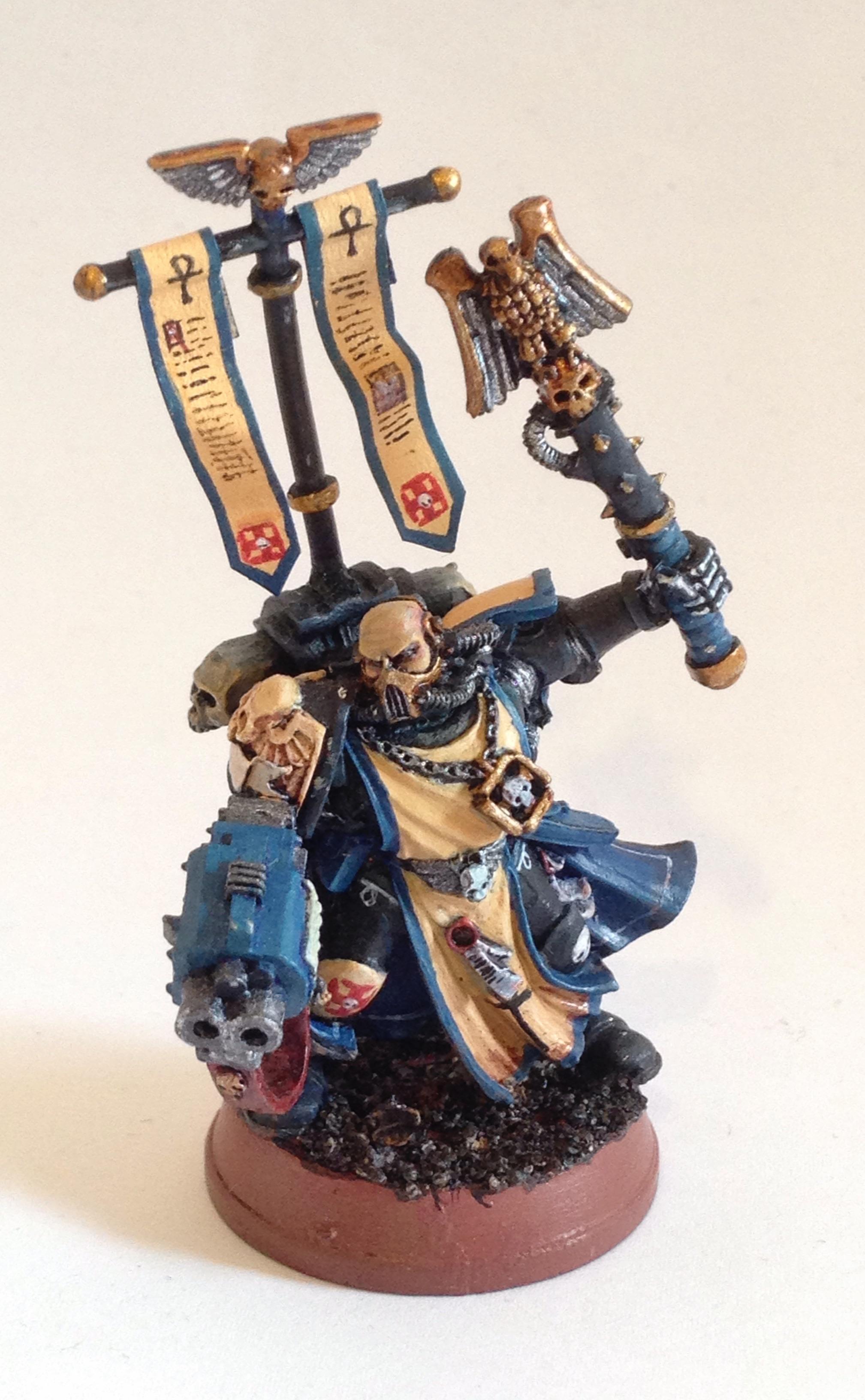 Artificer, Chaplain, Conversion, Crosius, Freehand, Space Marines, Storm Bolter, Terminator Honours, Warhammer 40,000