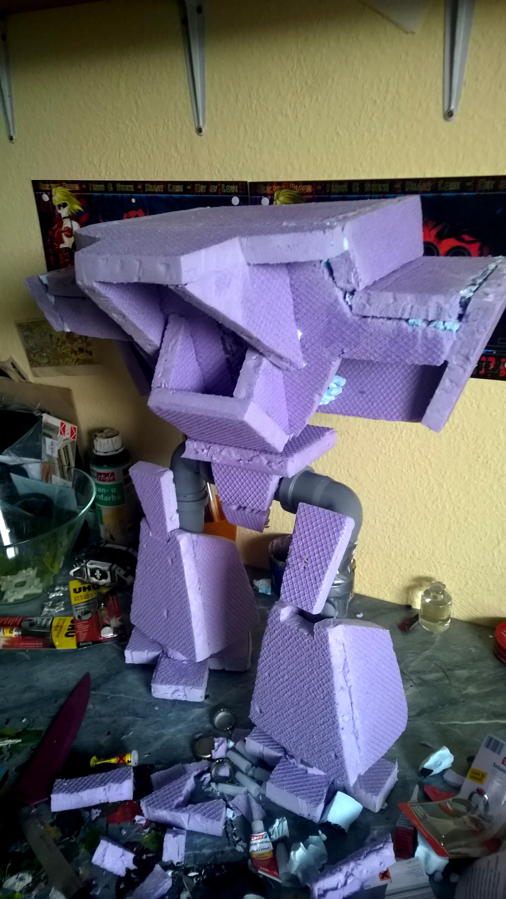 Scratchbuilt Warlord Battle Titan, Waffles
