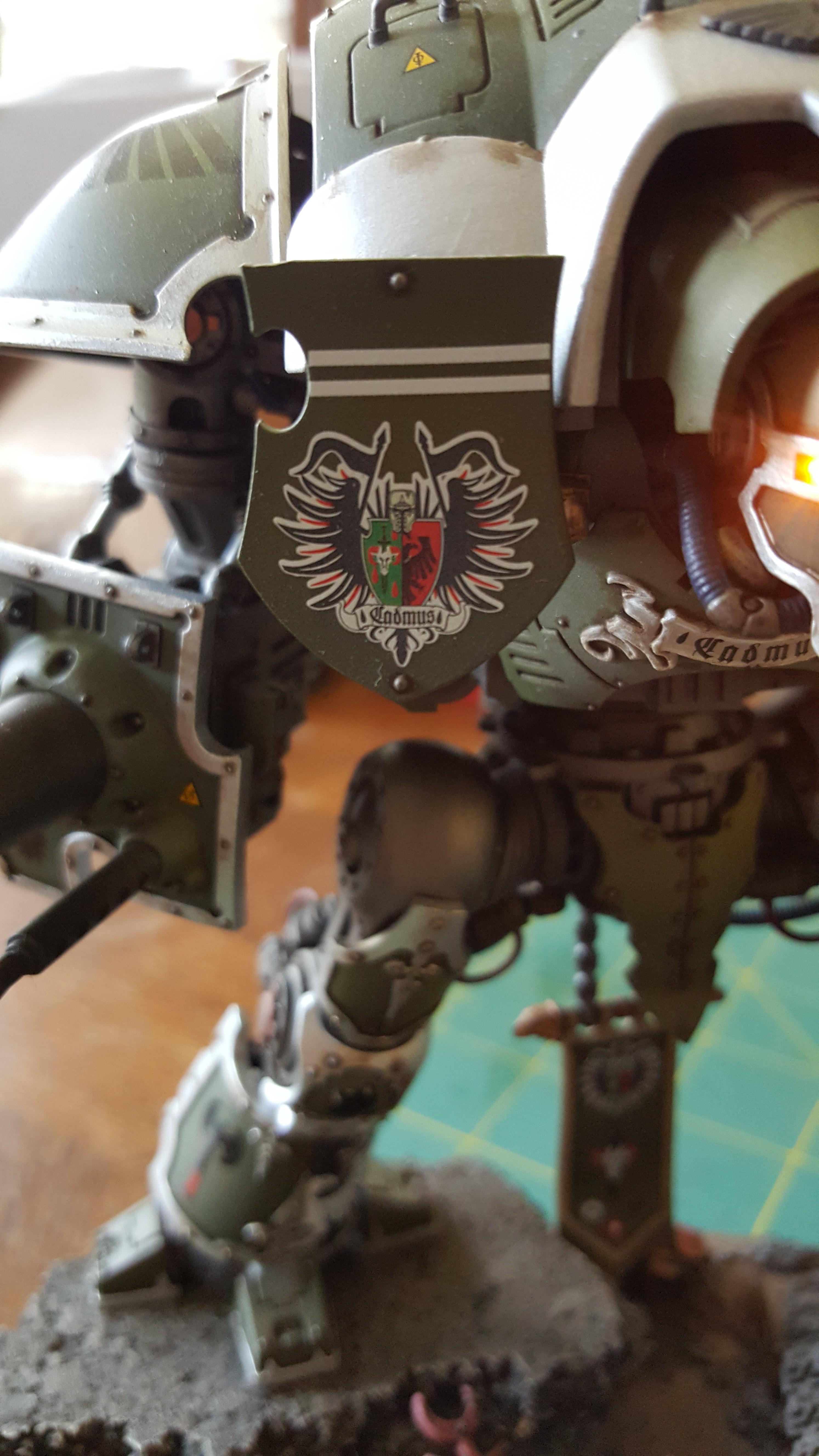 Freehand, Heraldica, Imperium, Knights, Sticker, Warhammer 40,000