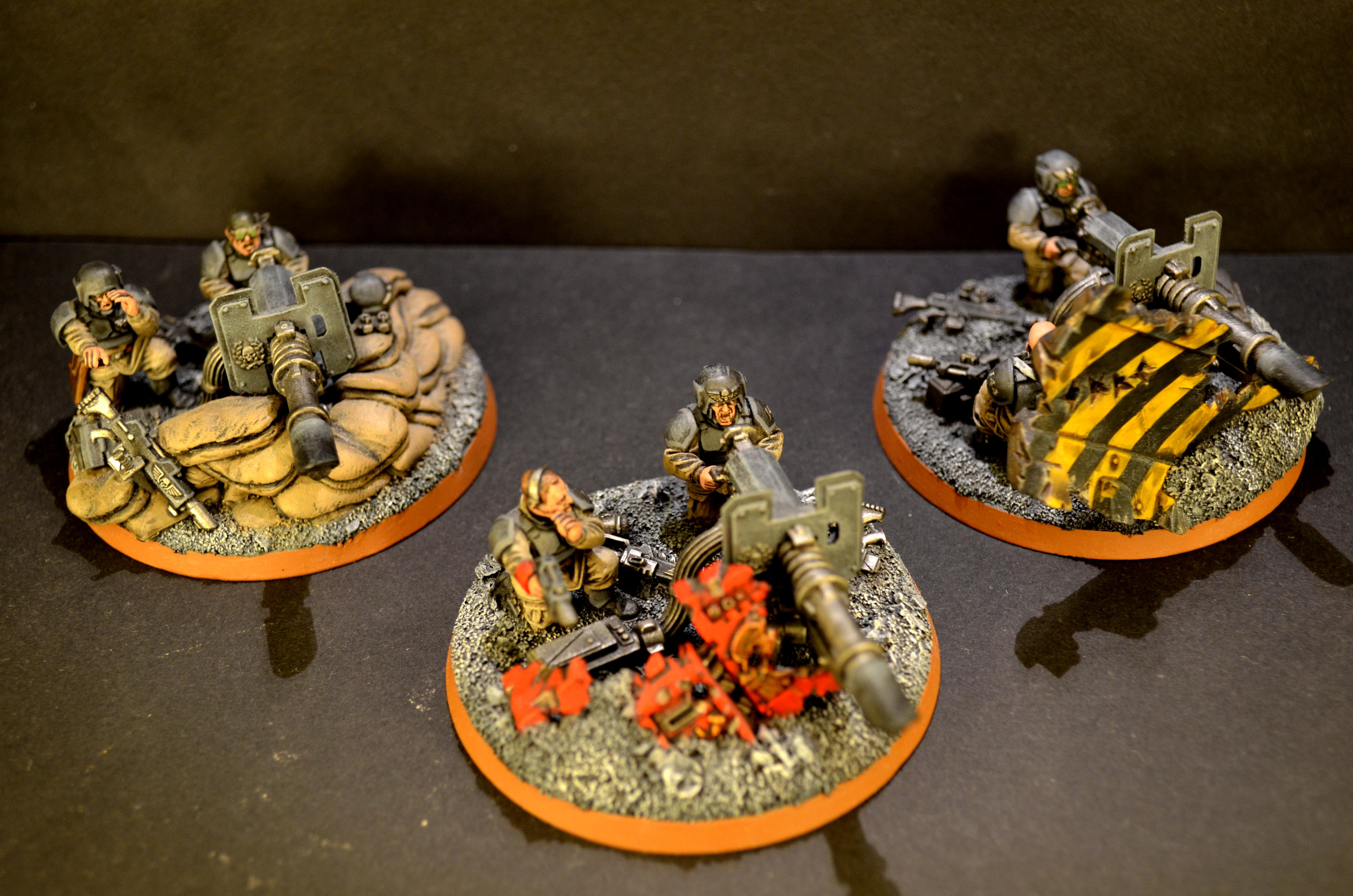 Heavy Weapons Team, Imperial Guard, Lascannon, Warhammer 40,000