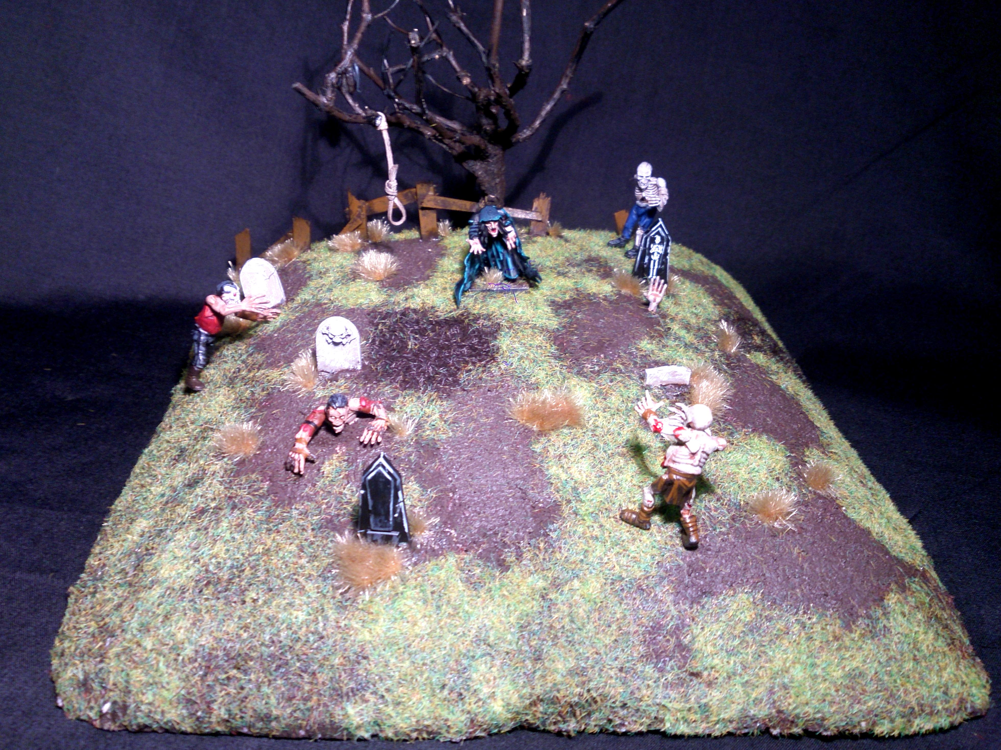 Diorama, Graveyard, Necromancer, Resurrect, Undead, Zombie