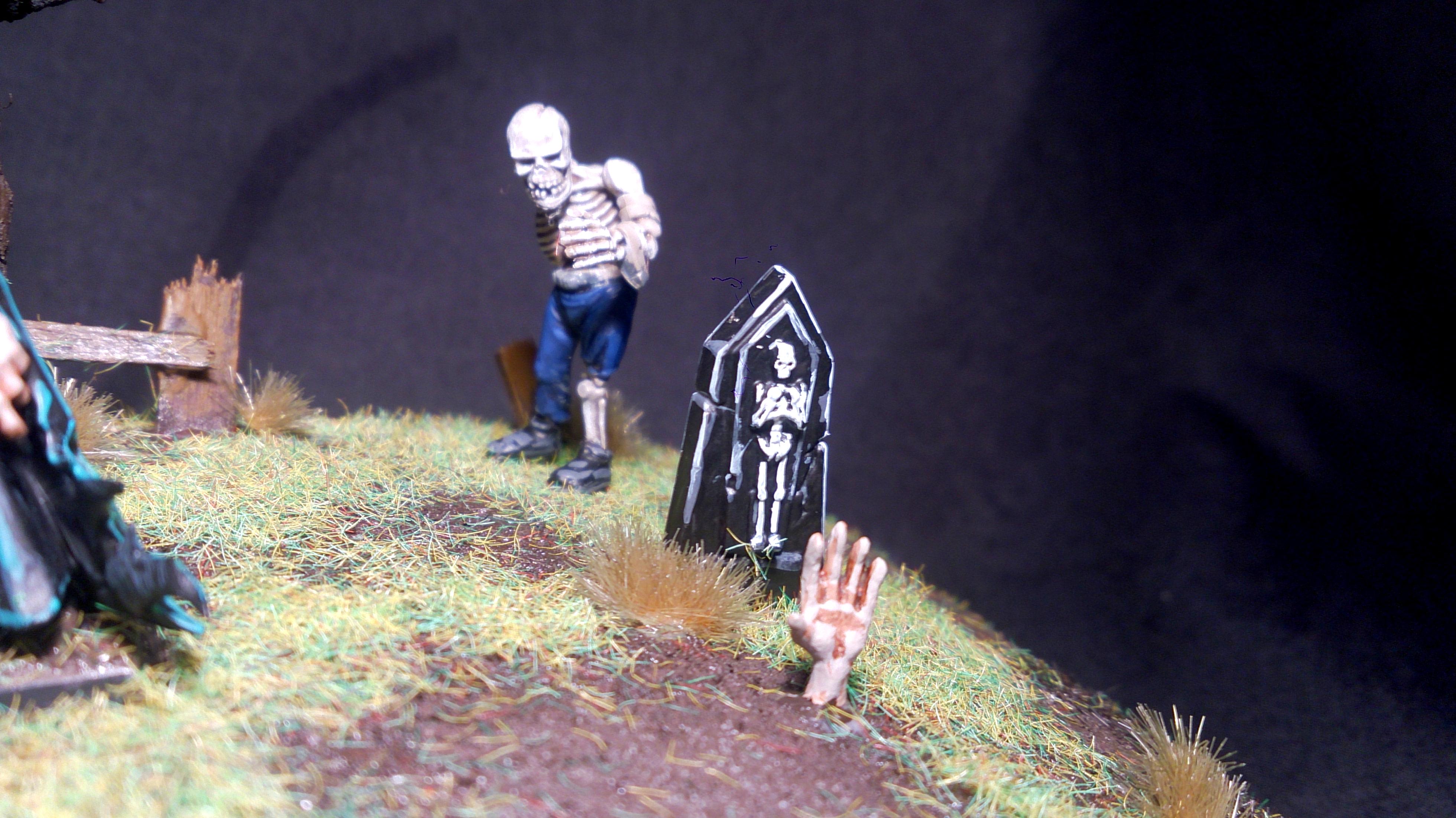 Diorama, Graveyard, Necromancer, Resurrect, Undead, Zombie