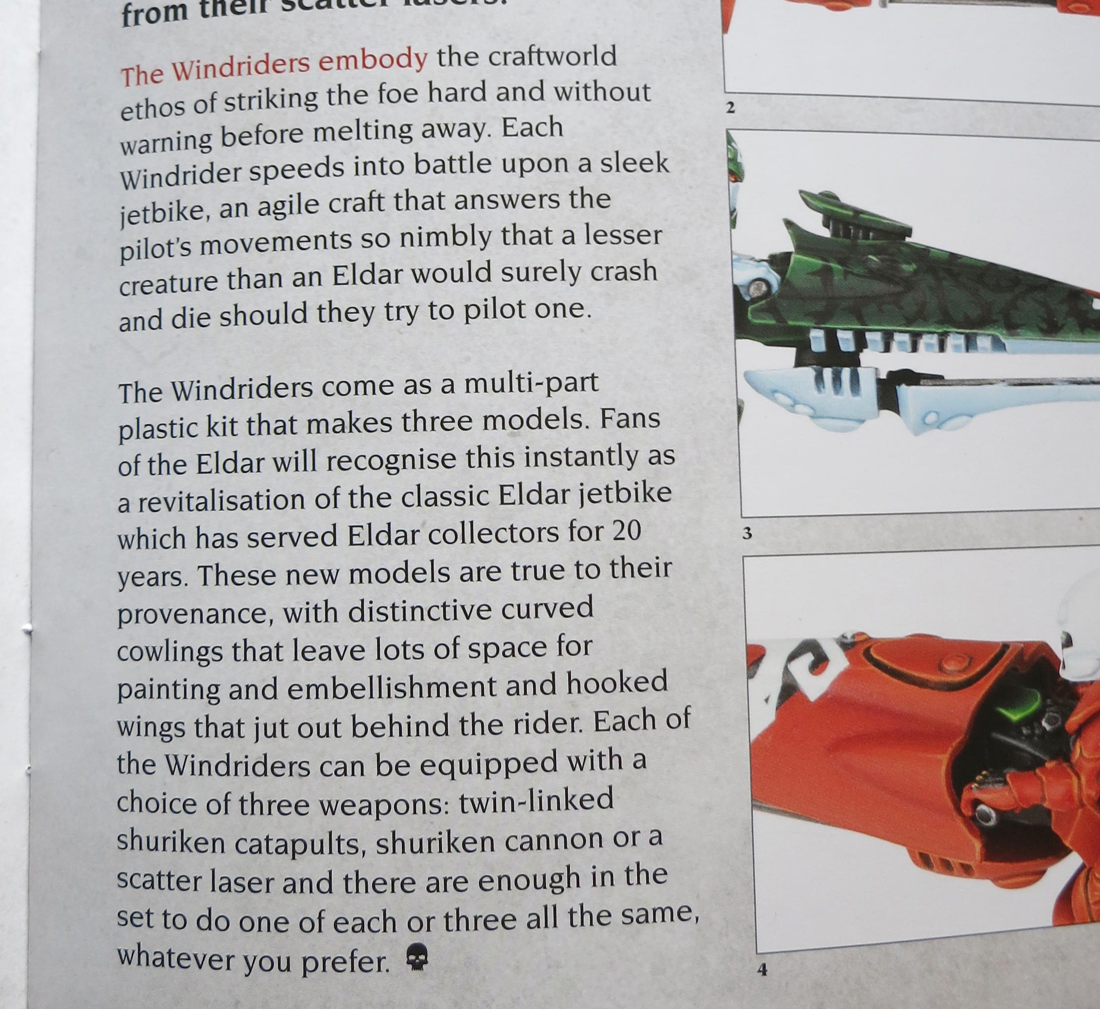 White Dwarf 64 - Windriders Kit Description