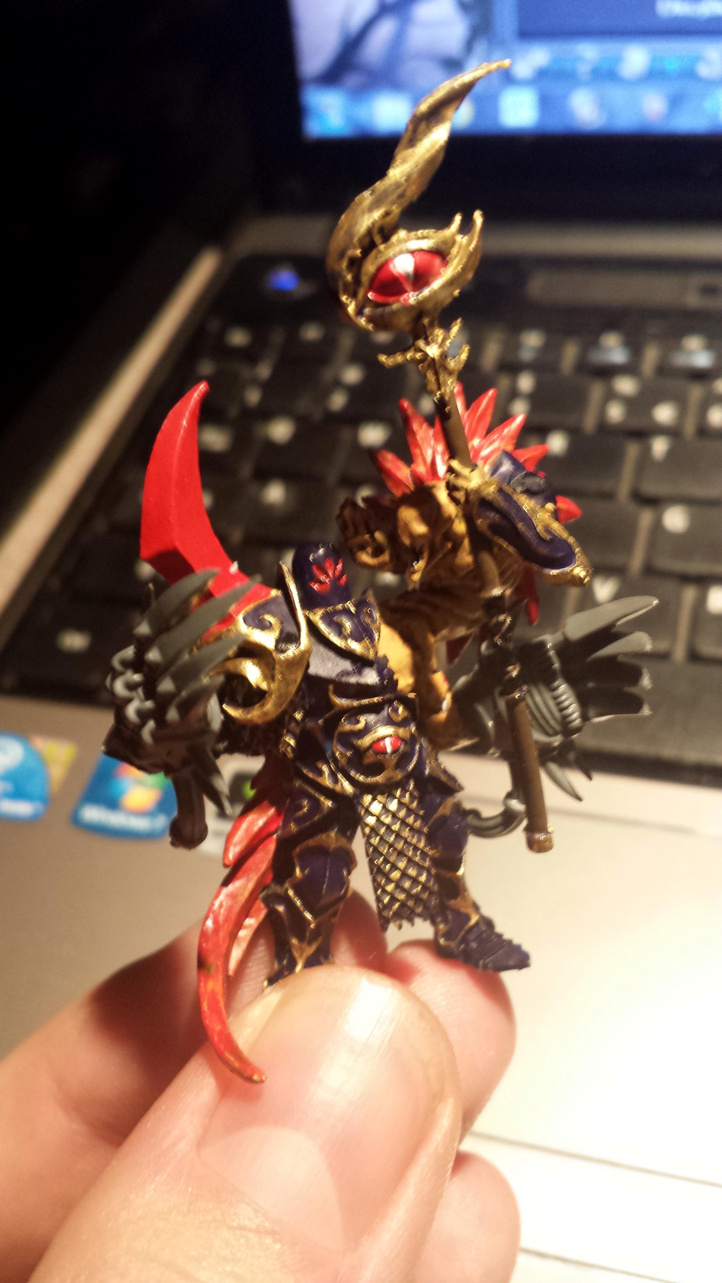 Chaos, Chaos Lord, Chaos Space Marines, Conversion, The Scourged, Tzeentch, Warhammer 40,000
