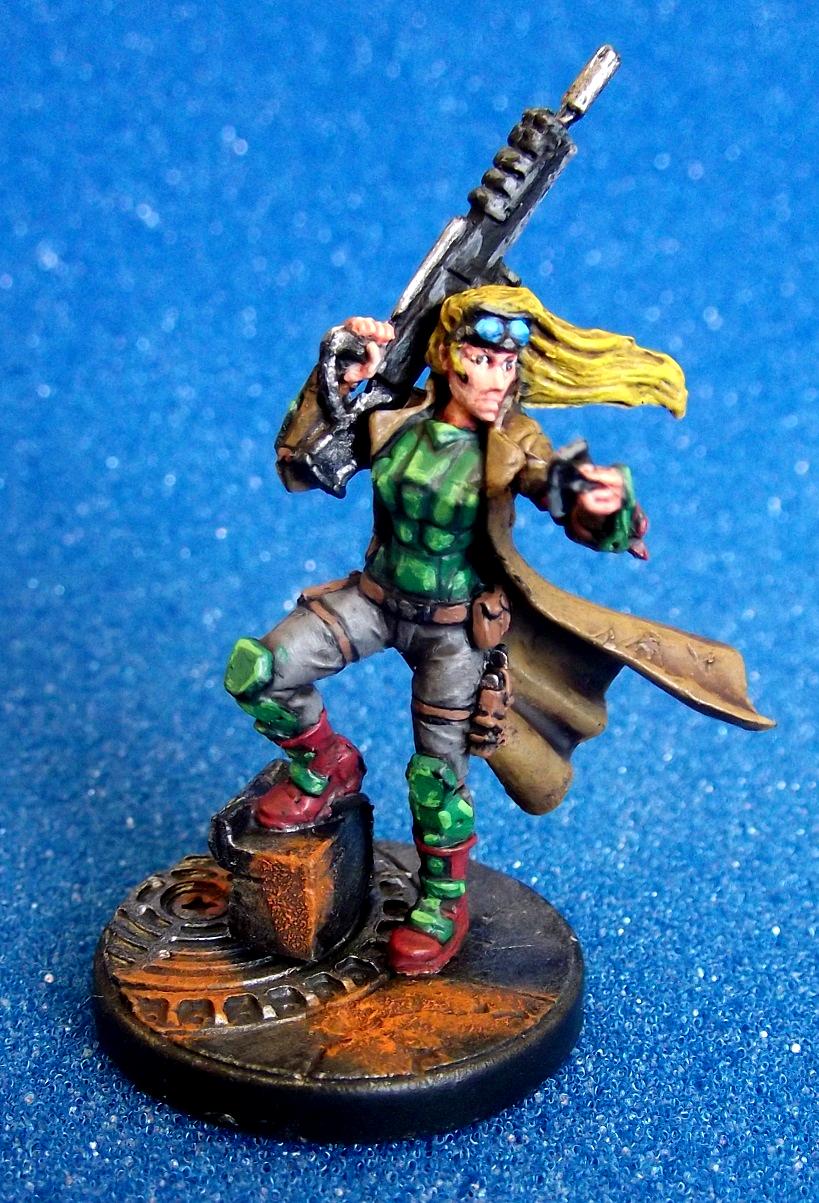 Commander, Deadzone, Female, Human, Mantic, Rebs