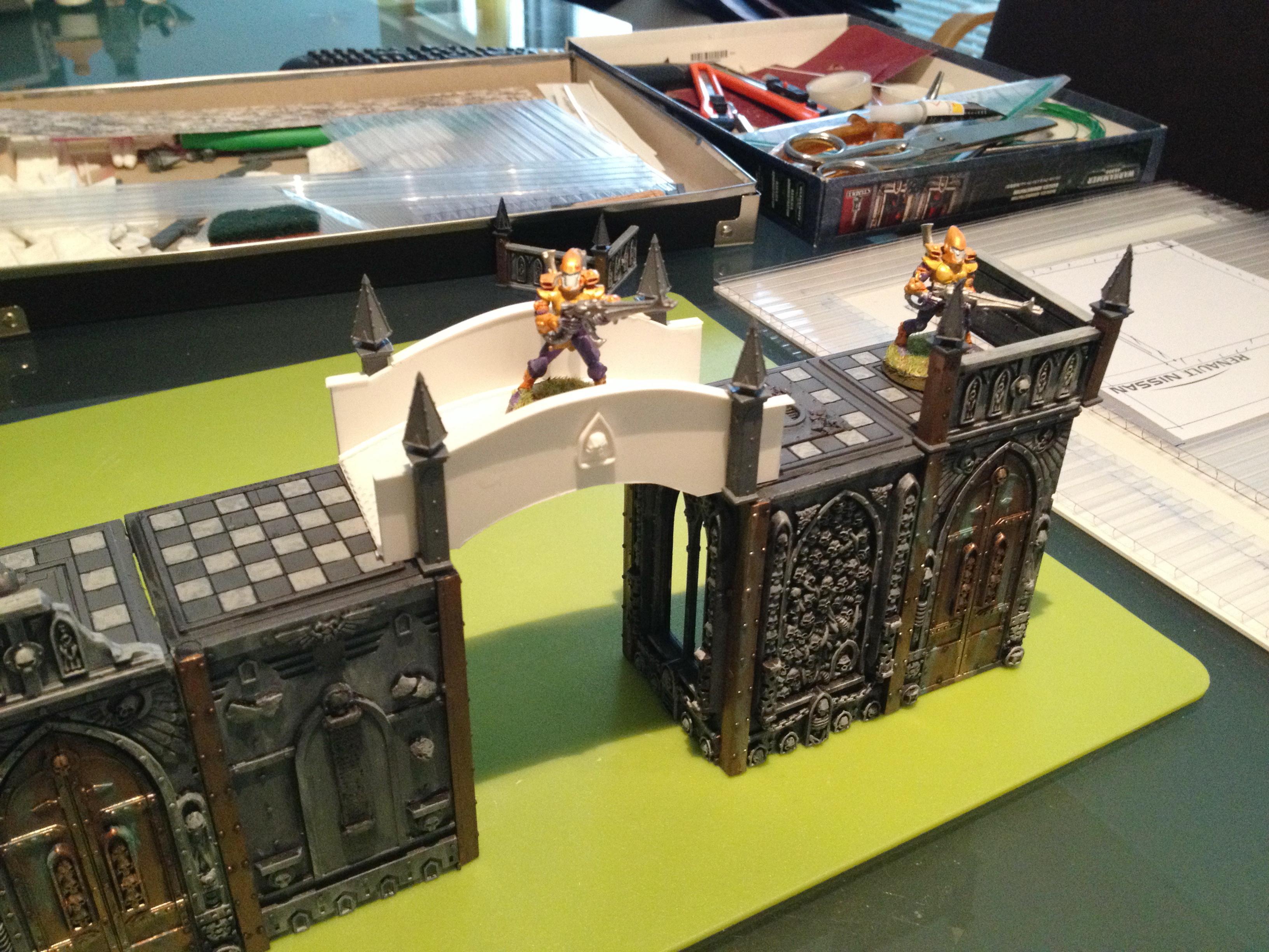 Bridge, Cities Of Death, Modular, Water Pavilion, Wip Modular City Terrain, Work In Progress