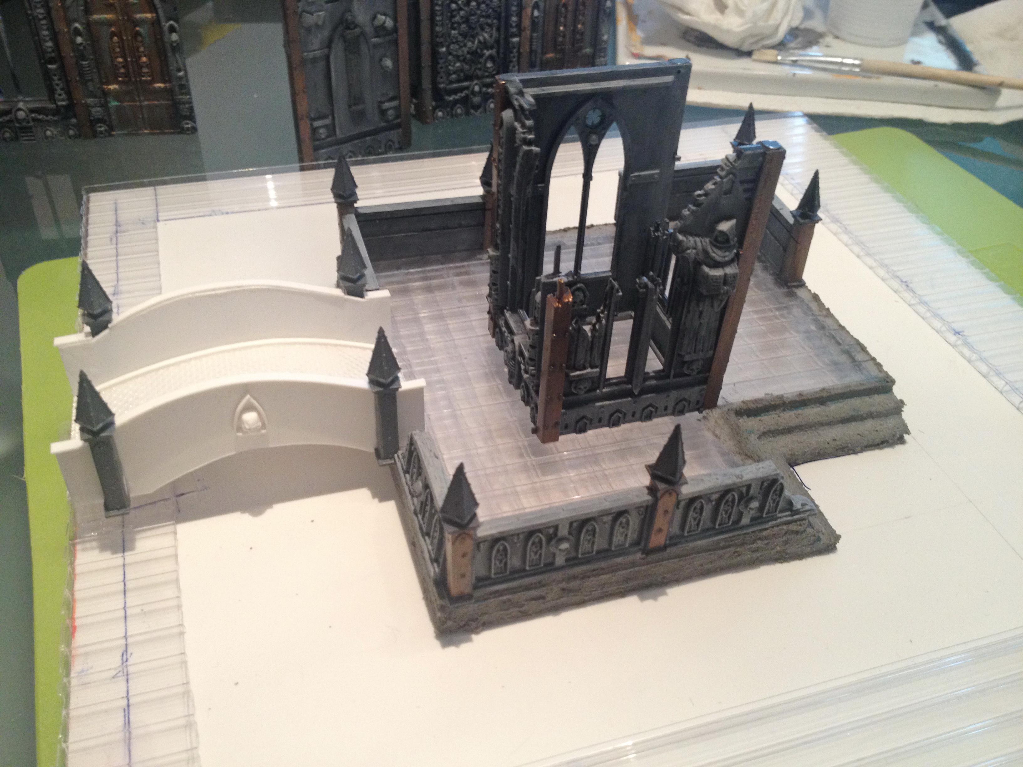 Bridge, Cities Of Death, Modular, Water Pavilion, Wip Modular City Terrain, Work In Progress