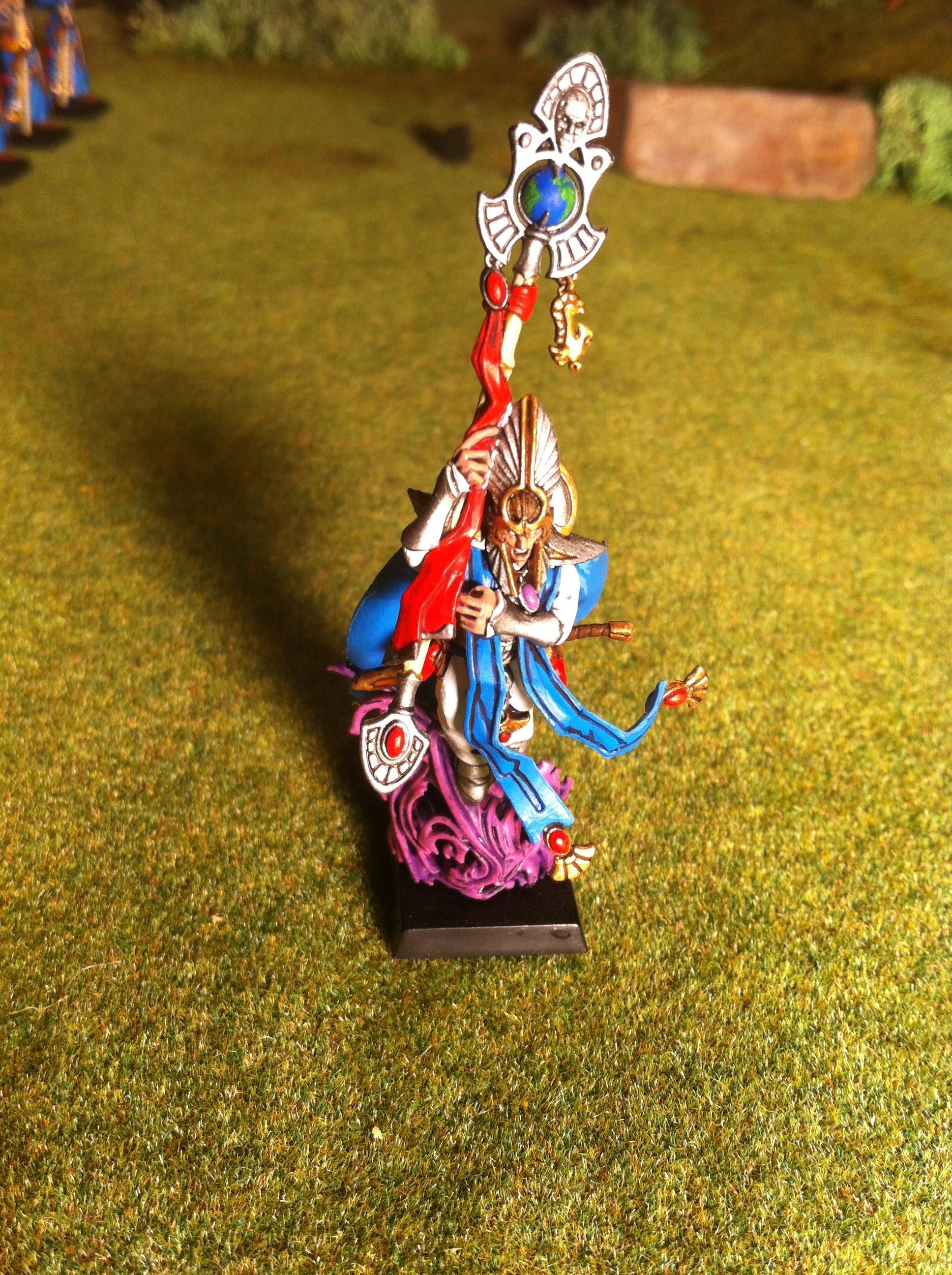 High Elf Mage with Globe Staff 