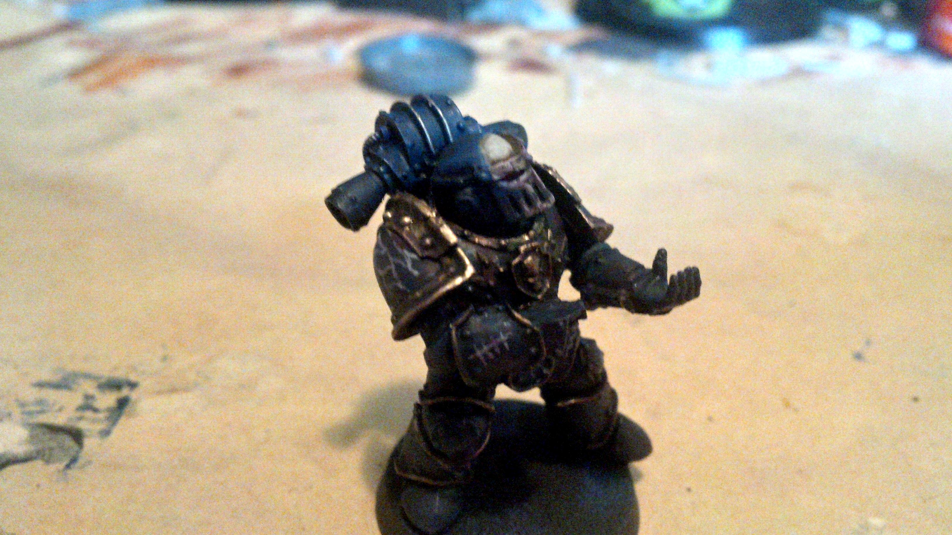 30k, Blue, Chain Glaive, Gold, Horus Heresy, Lightning, Night Lord, Skull, Volkite