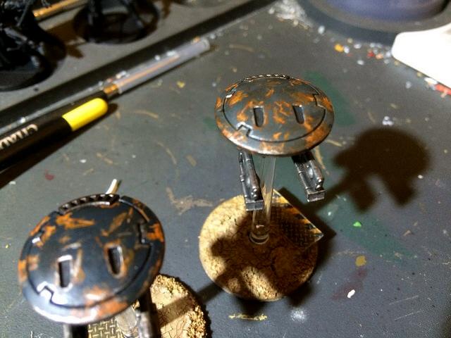 Rusted ex tau gun drones