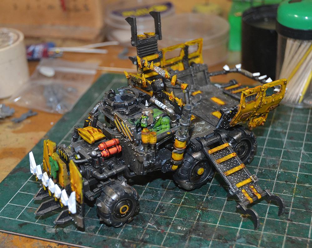 Bad Moons, Orks, Trukk, Warhammer 40,000, Work In Progress