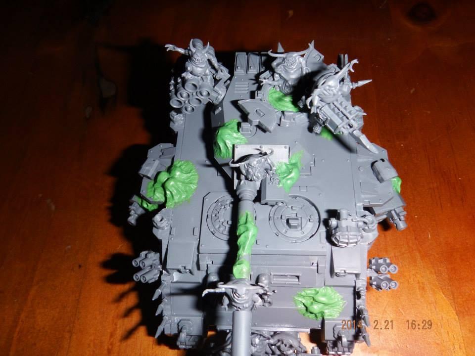 Chaos, Chaos Chaos Marines, Chaos Predator, Chaos Space Marines, Death Guard, Death Guard Predator, Death Guard Sorcerer, Greenstuff, Nurgle, Nurgle Chaos Space Marines, Nurgle Predator, Nurgle Sorcerer, Plague Marines, Typhus, Typhus Herald Of Nurgle, Typhus Host Of The Destroyer Hive