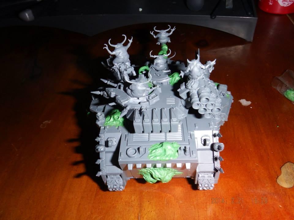 Chaos, Chaos Chaos Marines, Chaos Predator, Chaos Space Marines, Death Guard, Death Guard Predator, Death Guard Sorcerer, Greenstuff, Nurgle, Nurgle Chaos Space Marines, Nurgle Predator, Nurgle Sorcerer, Plague Marines, Typhus, Typhus Herald Of Nurgle, Typhus Host Of The Destroyer Hive
