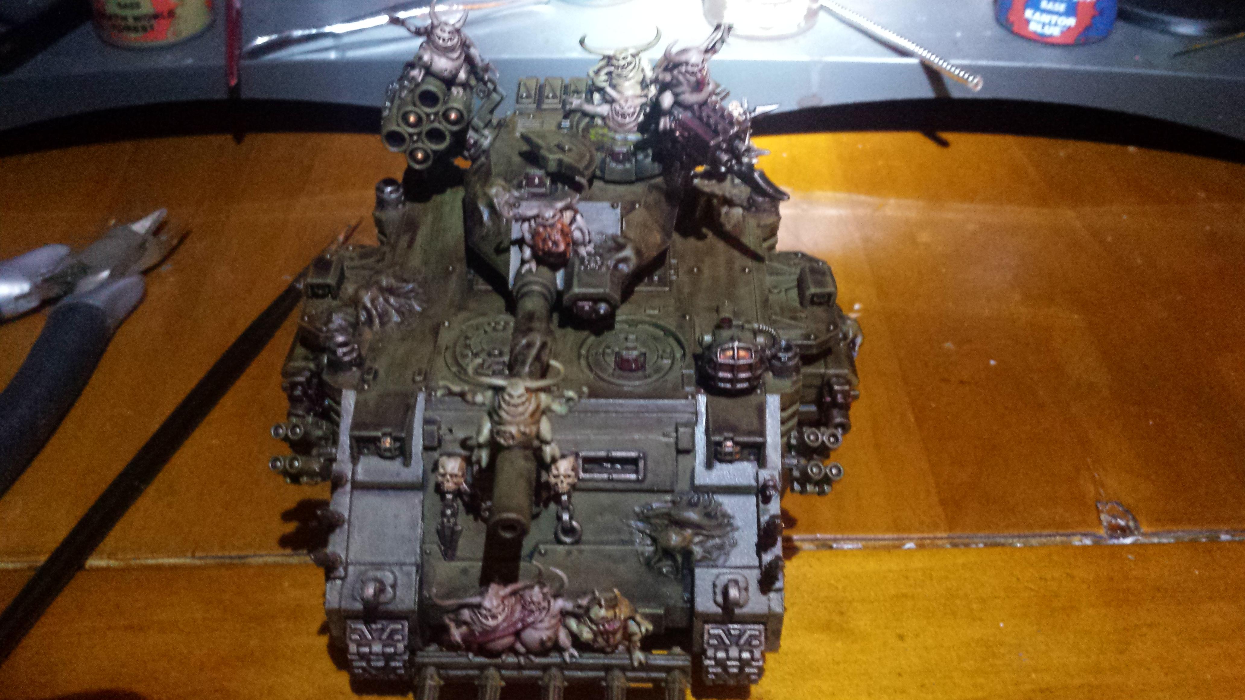 Chaos, Chaos Chaos Marines, Chaos Predator, Chaos Space Marines, Death Guard, Death Guard Predator, Death Guard Sorcerer, Greenstuff, Nurgle, Nurgle Chaos Space Marines, Nurgle Predator, Nurgle Sorcerer, Plague Marines, Typhus, Typhus Herald Of Nurgle, Typhus Host Of The Destroyer Hive